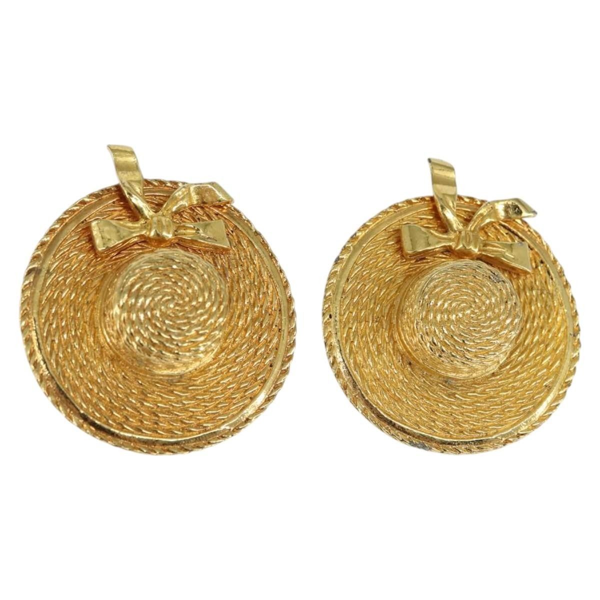 Chanel Chanel Vintage Clip On Bow Earrings Metal Size ONE SIZE - 1 Thumbnail