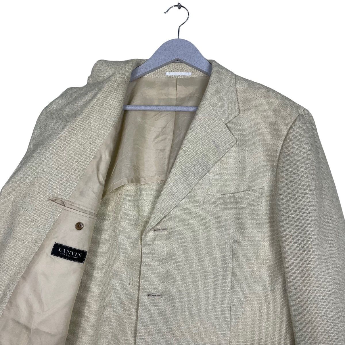 Lancel × Vintage 💥LANCEL VINTAGE LINEN JACKET Size US M / EU 48-50 / 2 - 9 Thumbnail