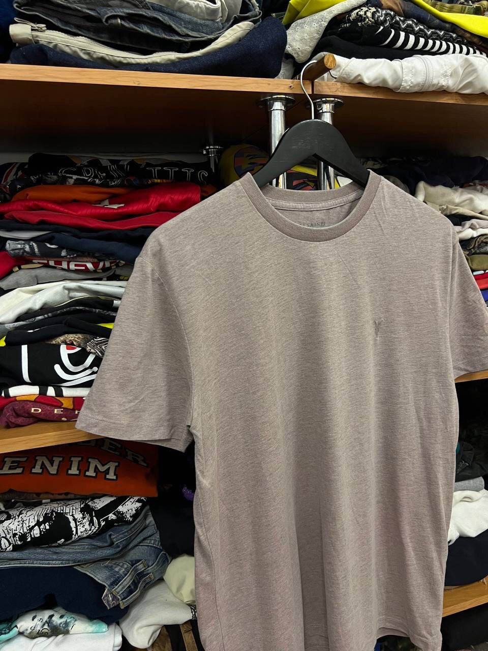 Designer Allsaints Cotton Minimalistic Basic Striped t shirt tee Size US M / EU 48-50 / 2 - 2 Thumbnail