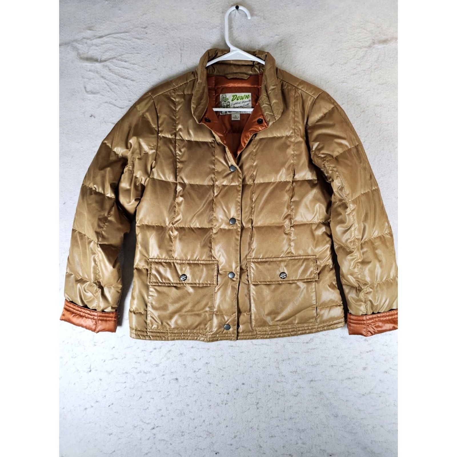 Eddie Bauer Eddie Bauer EB 550 Lightweight Premium Goose Down Insulated Puffer Jacket Size S Gold Mens Jacket Size US S / EU 44-46 / 1 - 2 Thumbnail