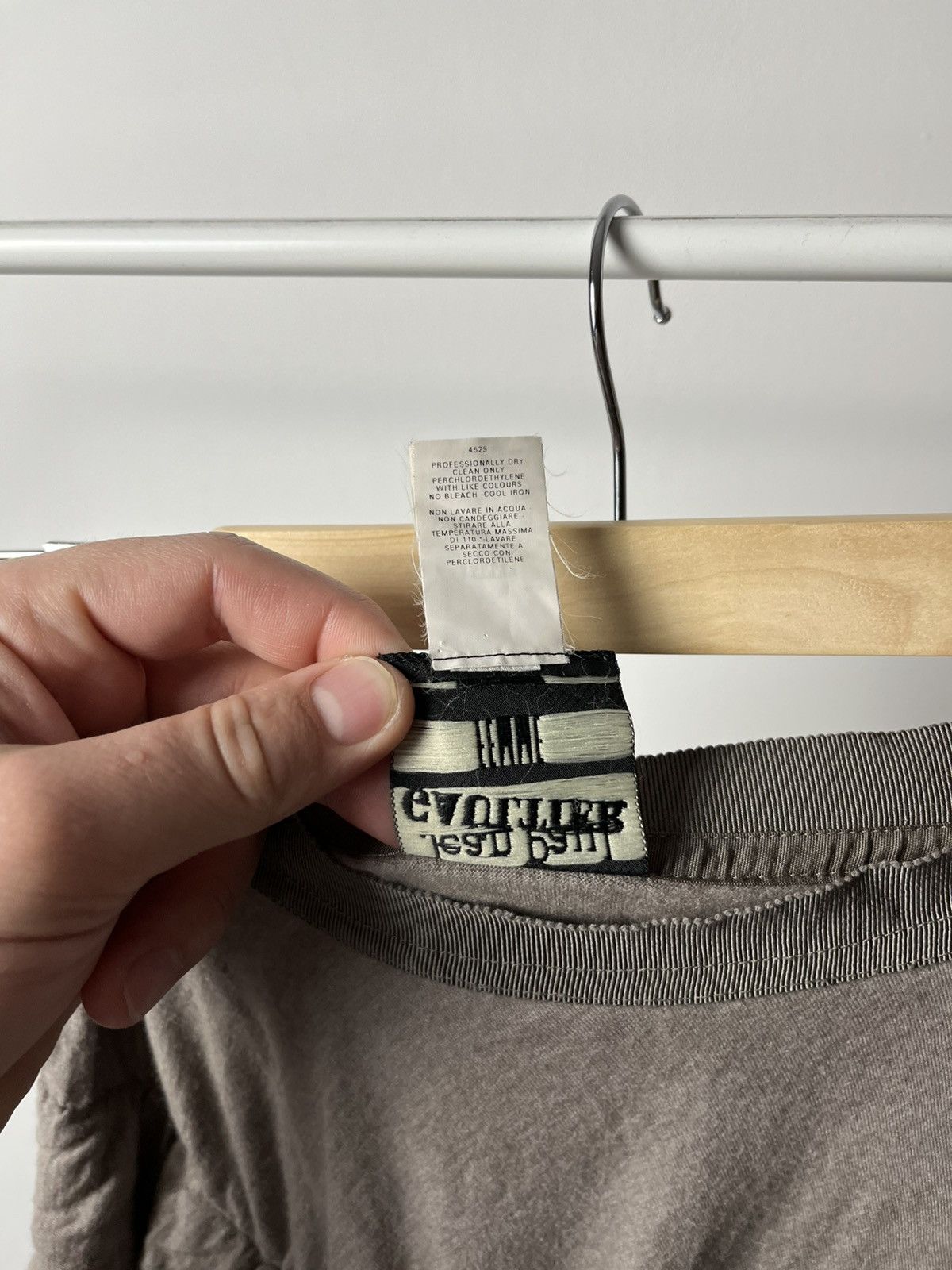 Jean Paul Gaultier × Vintage Jean Paul Gaultier Femme taupe maxi draped wool skirt Size 30" / US 8 / IT 44 - 8 Thumbnail