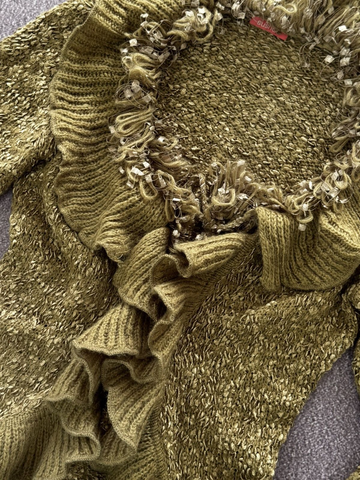If Six Was Nine Amazing Vintage 2000’s Aesthetic Glam Y2K Faux Fur Sweater Size M / US 6-8 / IT 42-44 - 8 Thumbnail