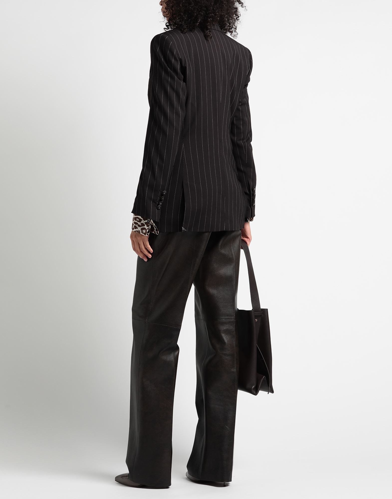Dolce & Gabbana o1y0825 Pinstriped Blazer in Black Size M / US 6-8 / IT 42-44 - 4 Thumbnail