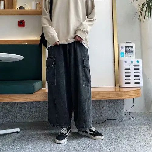 Carrol & Co. Black Loose Cargo Jeans Size US 28 / EU 44 - 7 Thumbnail