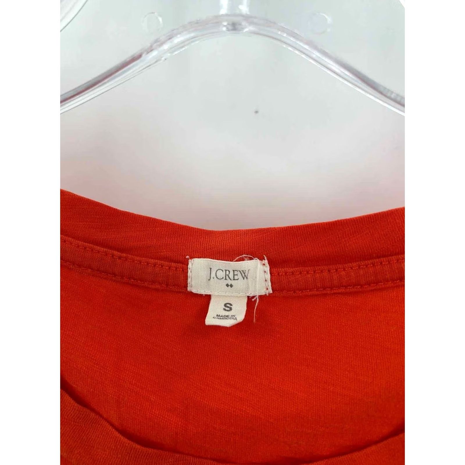 Vintage J Crew T-shirt Orange Small Size S / US 4 / IT 40 - 2 Thumbnail