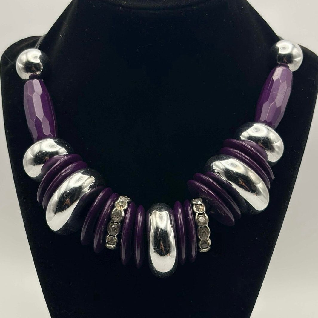 Other Y2k Purple Chunky Necklace Size ONE SIZE - 1 Thumbnail