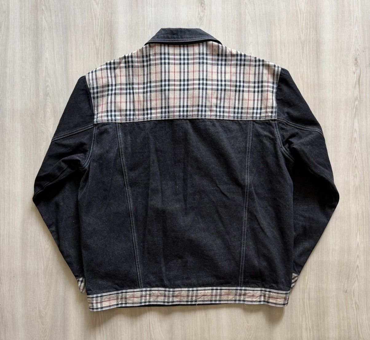 Vintage 90s The Hip Hop Elements Denim - Plaid Jacket / Jeans XL Size US XL / EU 56 / 4 - 4 Thumbnail