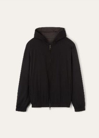 Loro Piana o1w1db10725 FAO9559 LP Hooded Bomber Jacket in Black Size US M / EU 48-50 / 2 - 1 Thumbnail