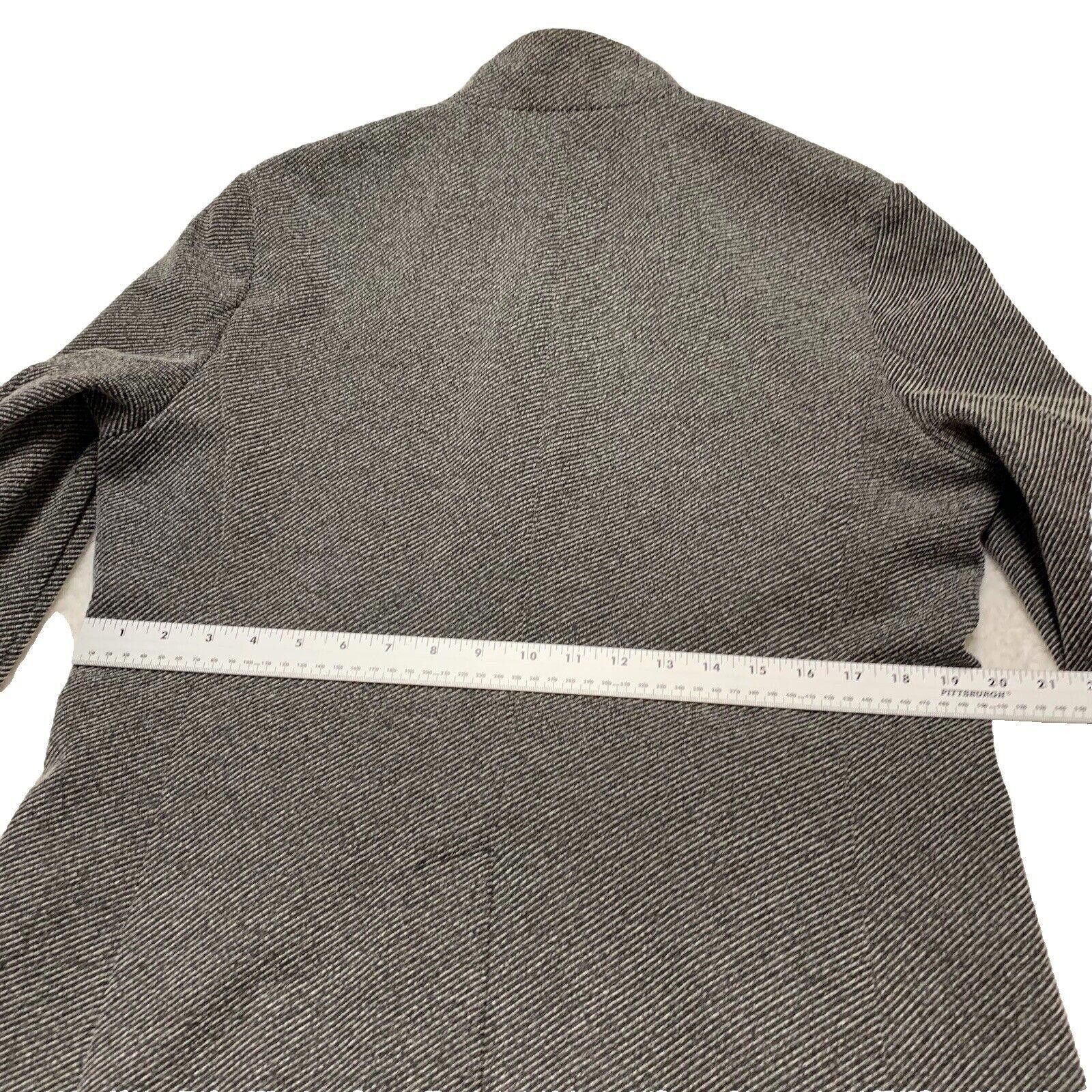 Zara Zara Man Herringbone Coat High Collar Grey 42 Y2K Size US M / EU 48-50 / 2 - 10 Thumbnail