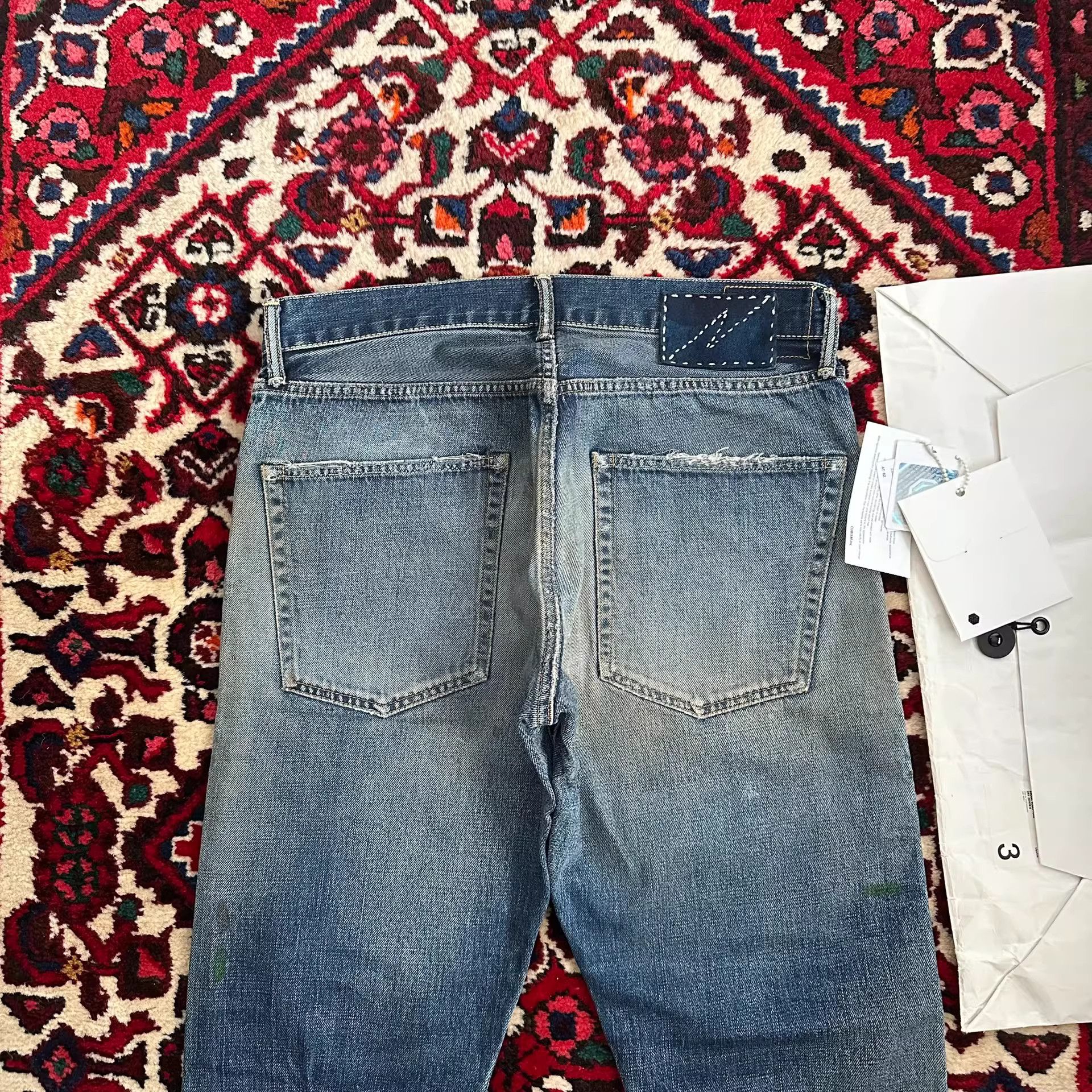 Visvim VISVIM 20SS DRY8 Wide Distressed Jeans Size US 27 - 4 Thumbnail