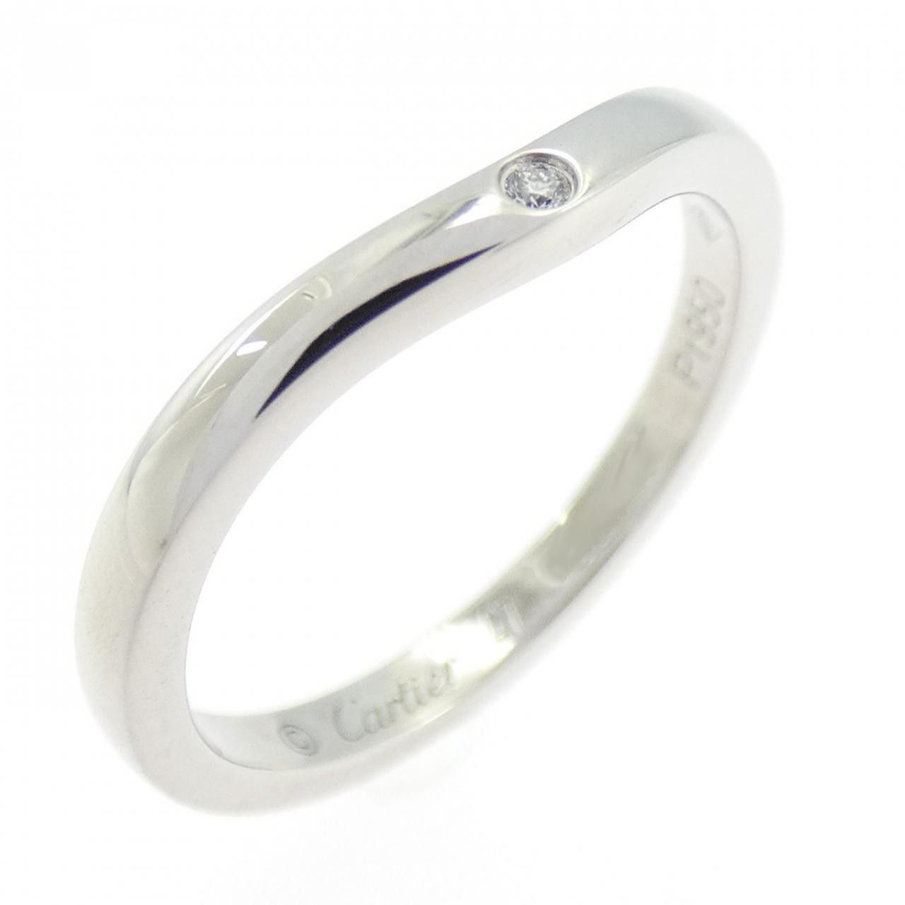 Cartier Cartier Ballerine PT950 Diamond Ring Size 7 Metal Ring DUTY FREE for USA