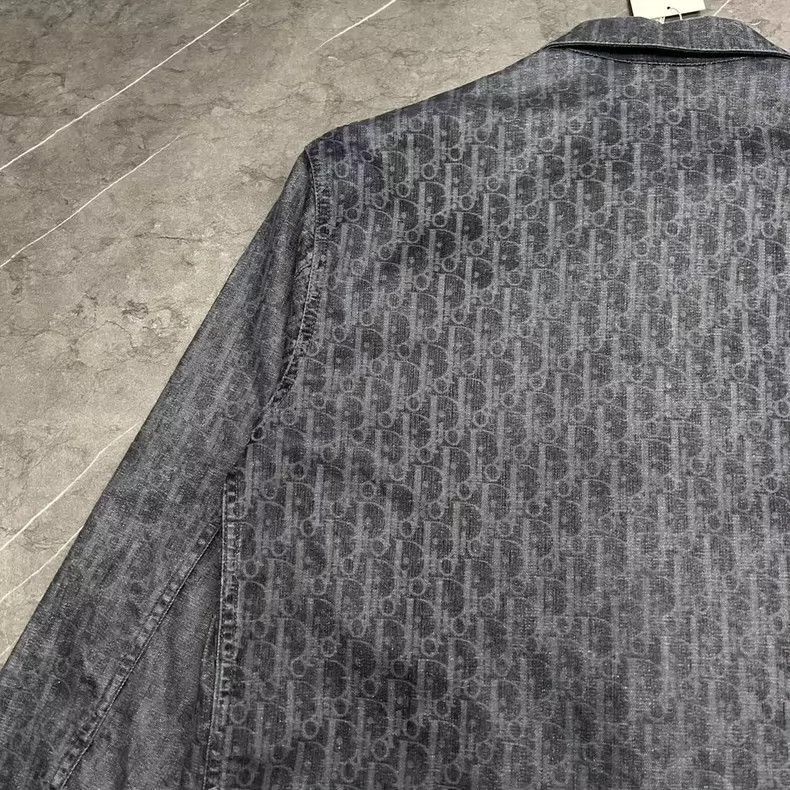 Dior DIOR Black Logo Denim Shirt-2506 Size US M / EU 48-50 / 2 - 7 Thumbnail