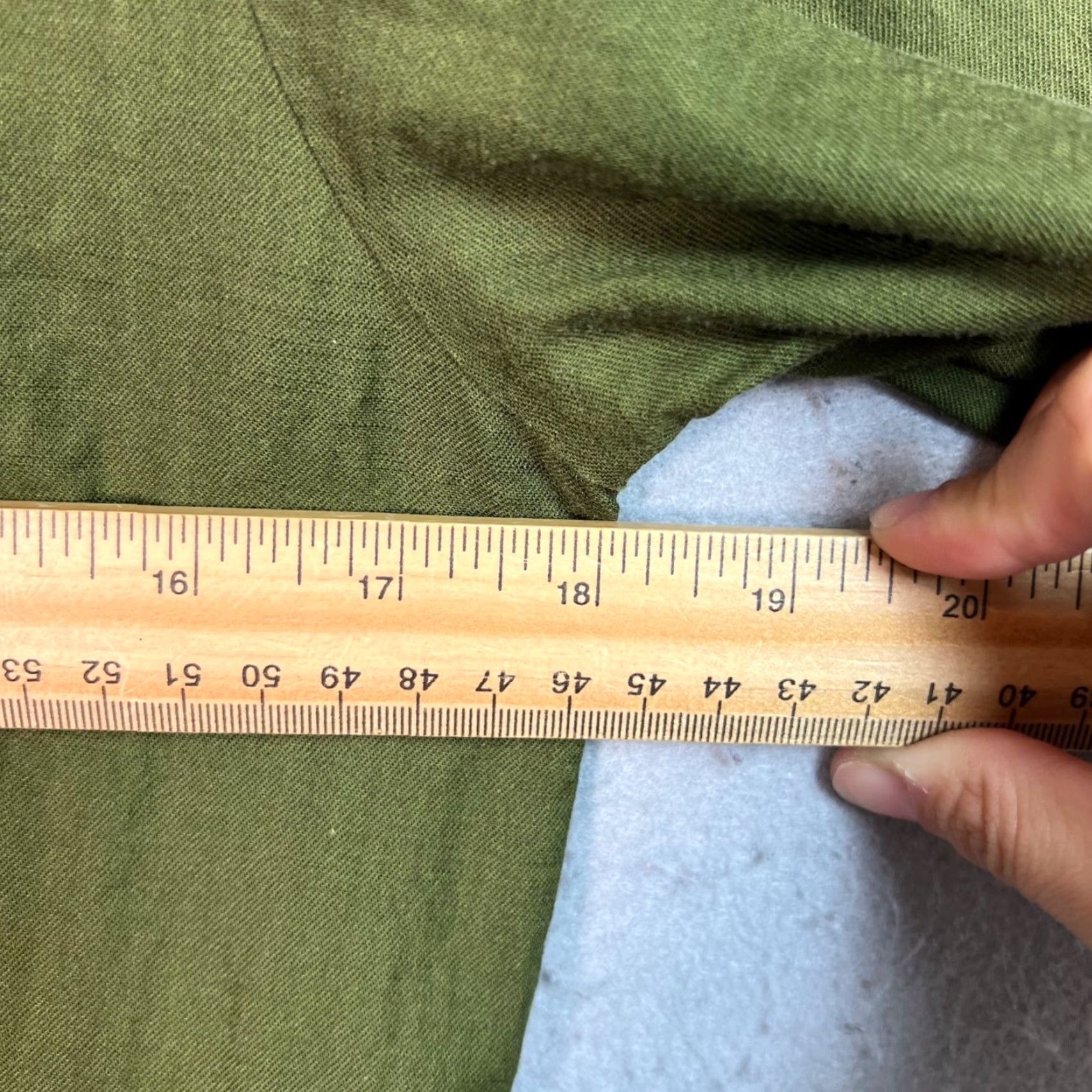 Olive VINTAGE The Kit Womens One-Piece Jumpsuit Olive Green Button-Front Short Sleeve 100% Cotton Size 4 Womens Size 27" / US 4 / IT 40 - 5 Thumbnail