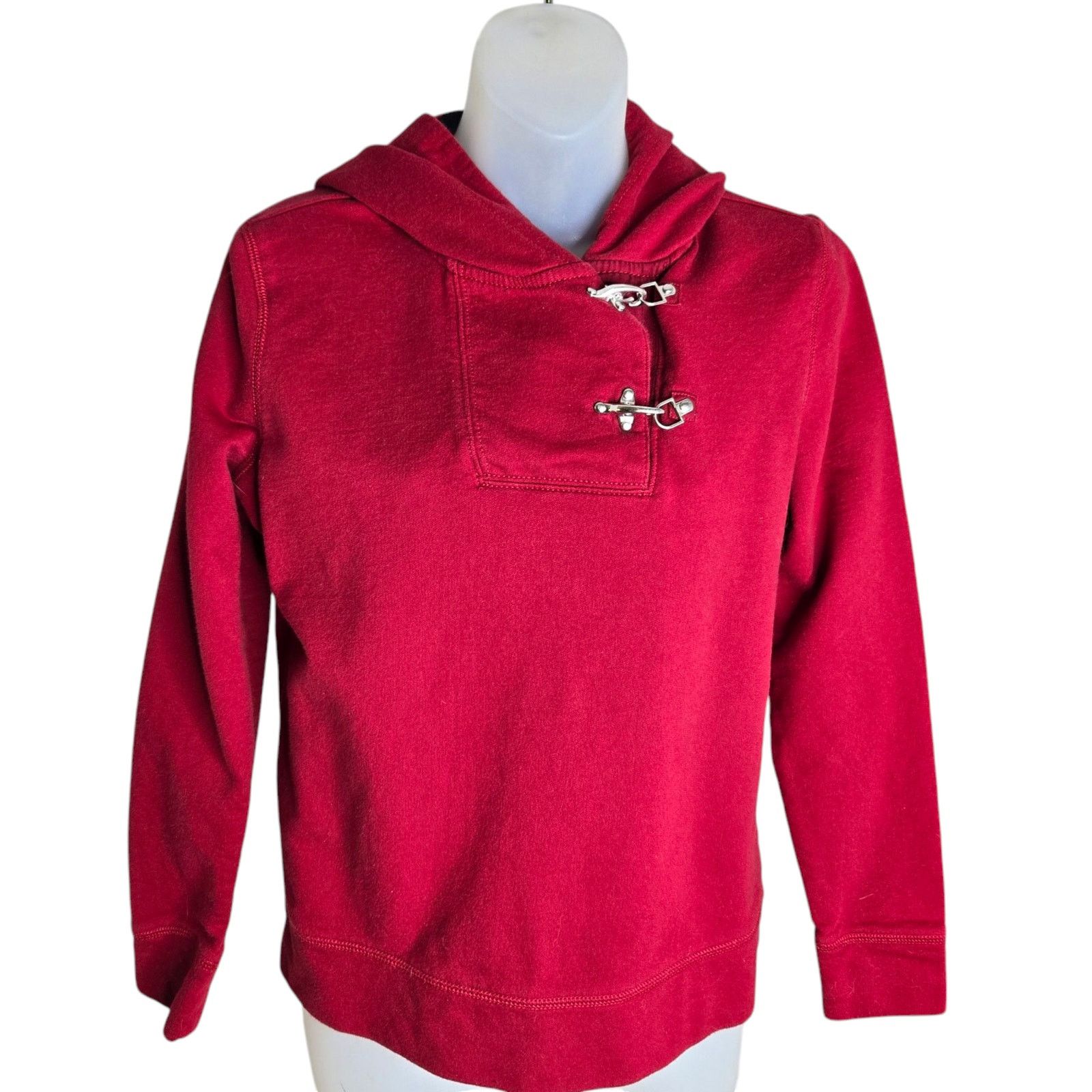 Lauren Ralph Lauren Lauren Jeans Co Womens Petite Hoodie Medium Red Toggle Size M / US 6-8 / IT 42-44 - 1 Thumbnail