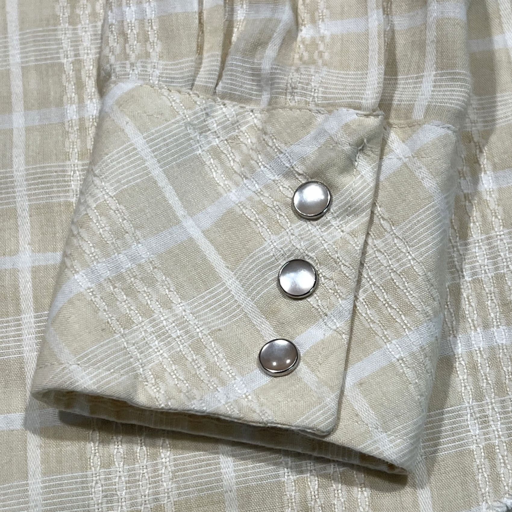 Vintage VINTAGE Dan River DR Westerns Shirt Mens Large Sleeve Pearl Snap Plaid Casual Size US L / EU 52-54 / 3 - 6 Thumbnail