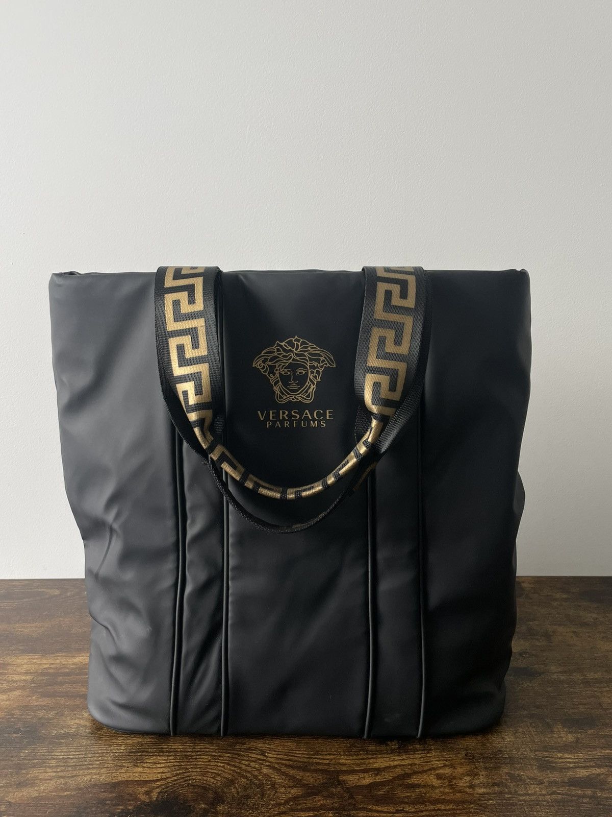 Versace Versace Parfums Hand Bags Luxury Black/Gold Size ONE SIZE - 4 Thumbnail