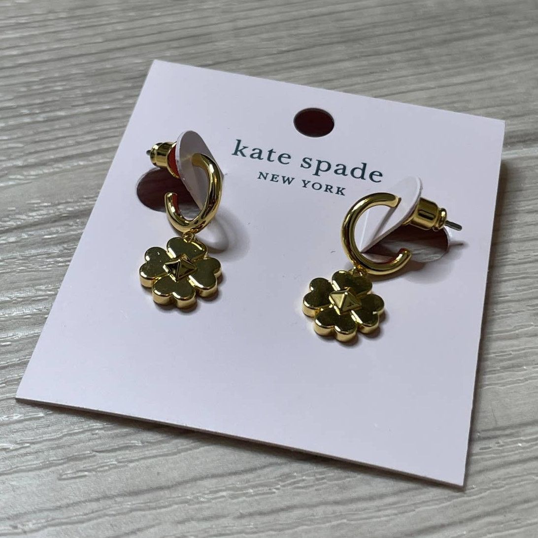 Kate Spade Kate Spade spades & studs enamel huggies Earrings Size ONE SIZE - 2 Thumbnail