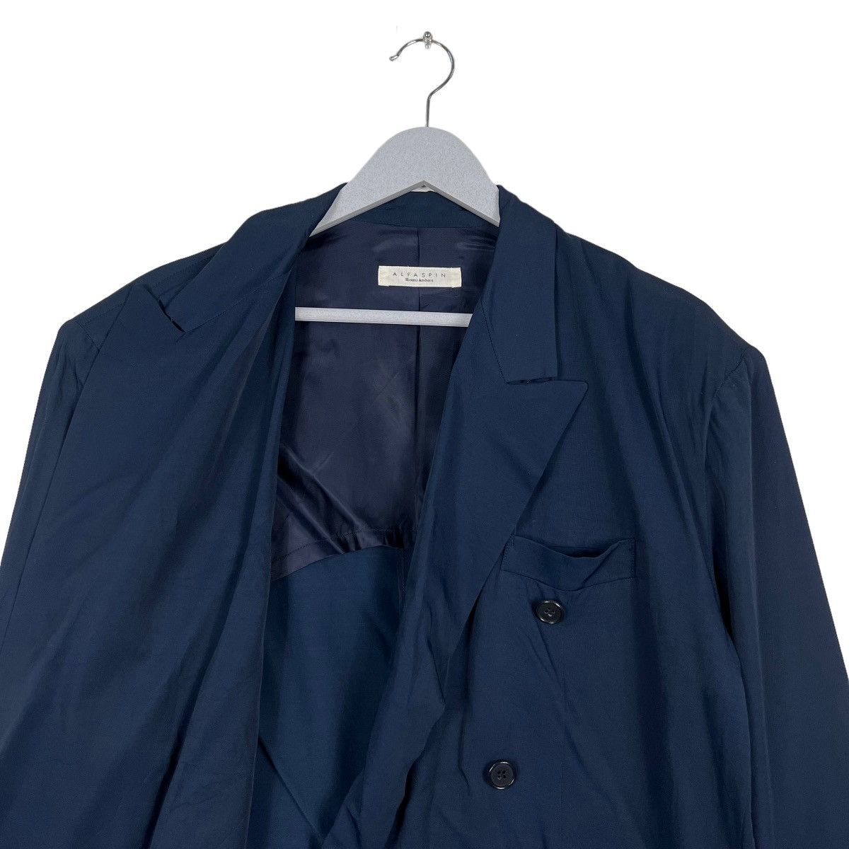 Designer × Japanese Brand 🔥 ALFA SPIN HITOMI AZUHARA DOUBLE BREAST BLAZER JACKET Size US M / EU 48-50 / 2 - 10 Thumbnail