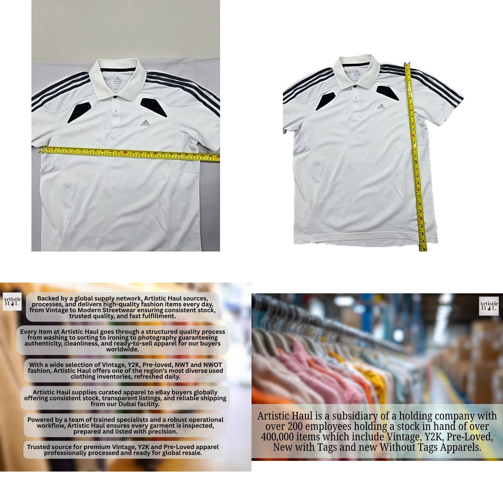 Adidas Adidas Climacool White Striped Polo Shirt Short Sleeve Fitted Men’s XS-XL Polo shirt White Climacool Sports Button Shirt Size US L / EU 52-54 / 3 - 8 Thumbnail