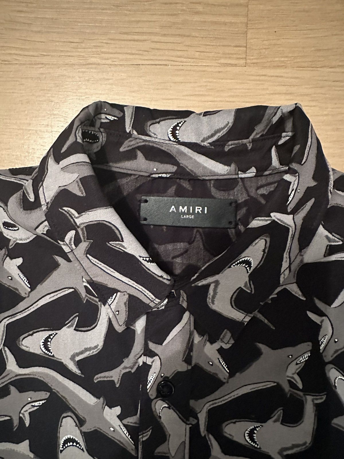 Amiri Shark Pattern Shirt Size US L / EU 52-54 / 3 - 3 Thumbnail