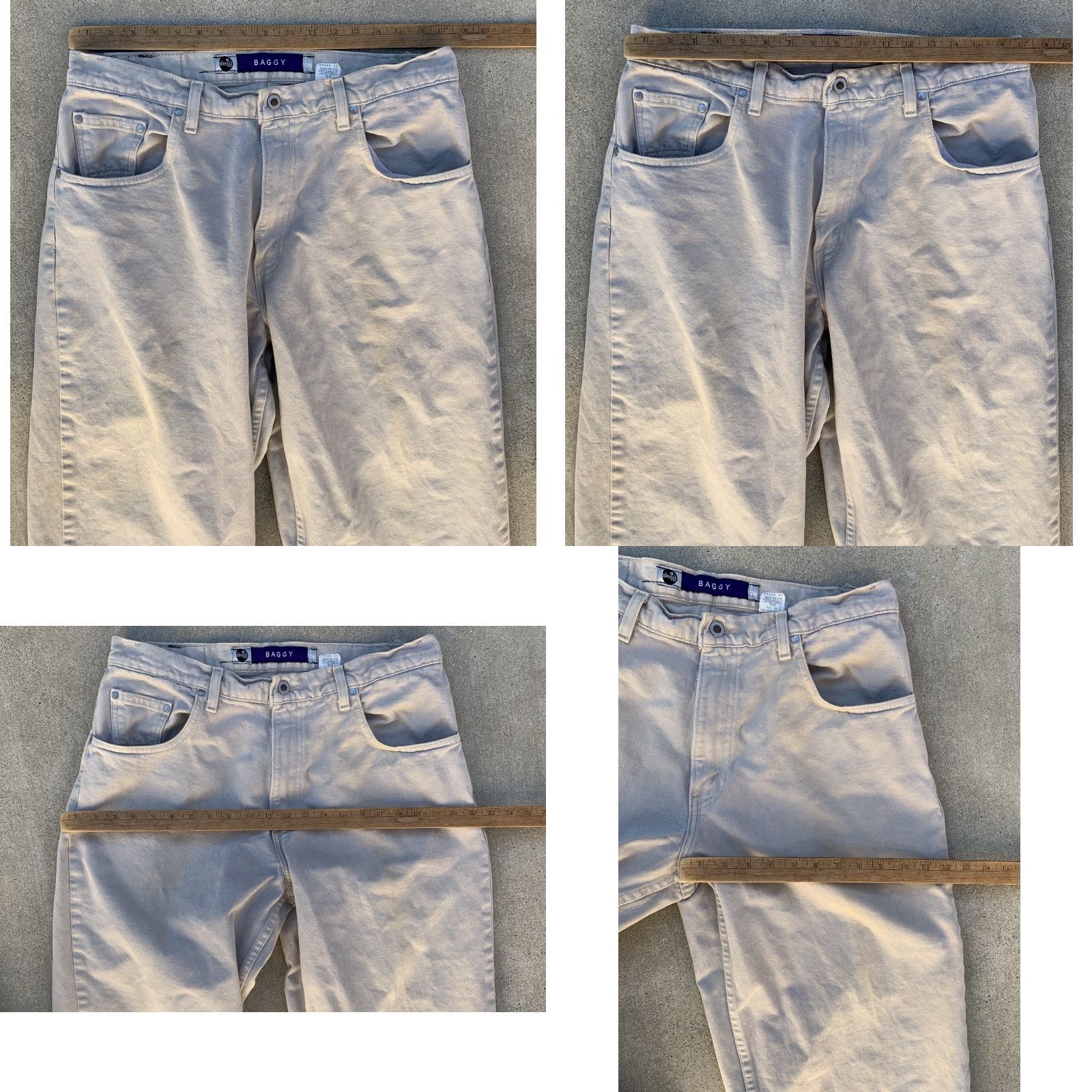 Vintage VINTAGE Levi’s silverTab Baggy Jeans Beige W 36 L 34 Made In USA Size US 36 / EU 52 - 11 Thumbnail
