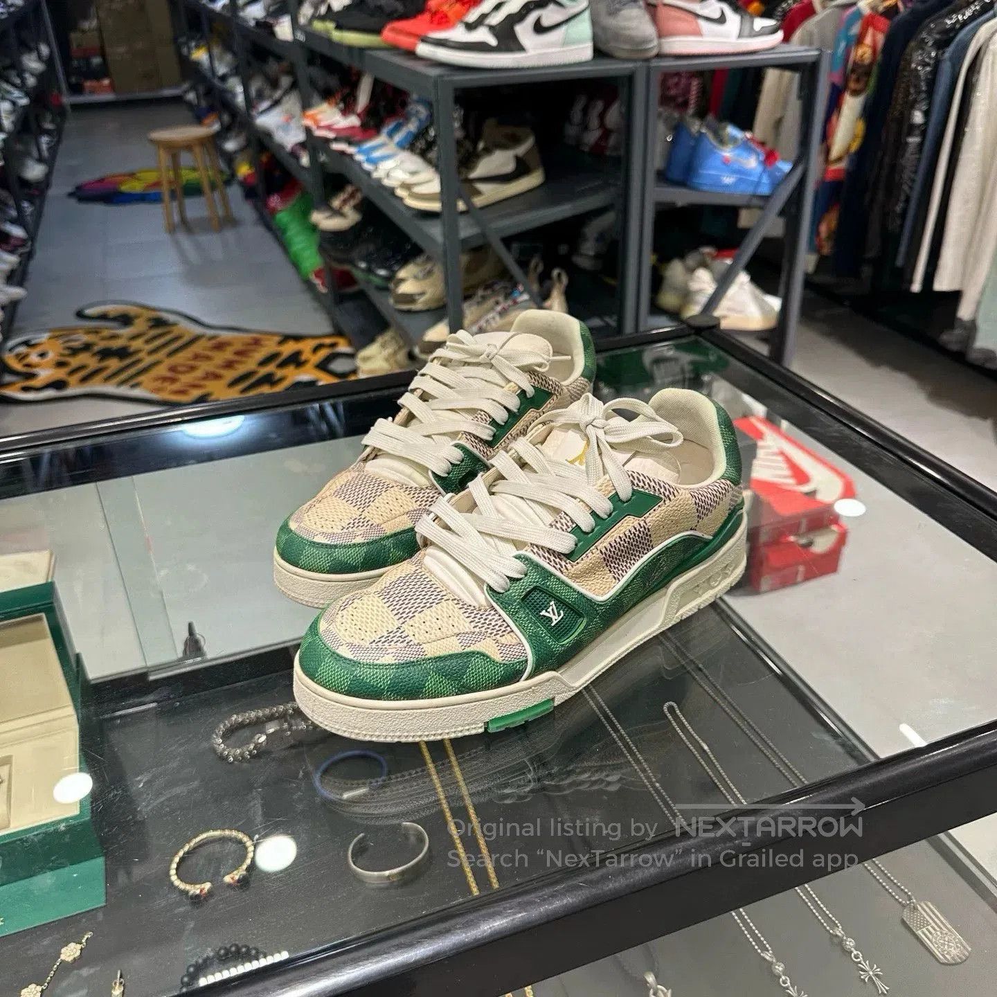 Louis Vuitton Louis Vuitton Damier Green Shoes. Size US 9.5 / EU 42-43 - 1 Thumbnail