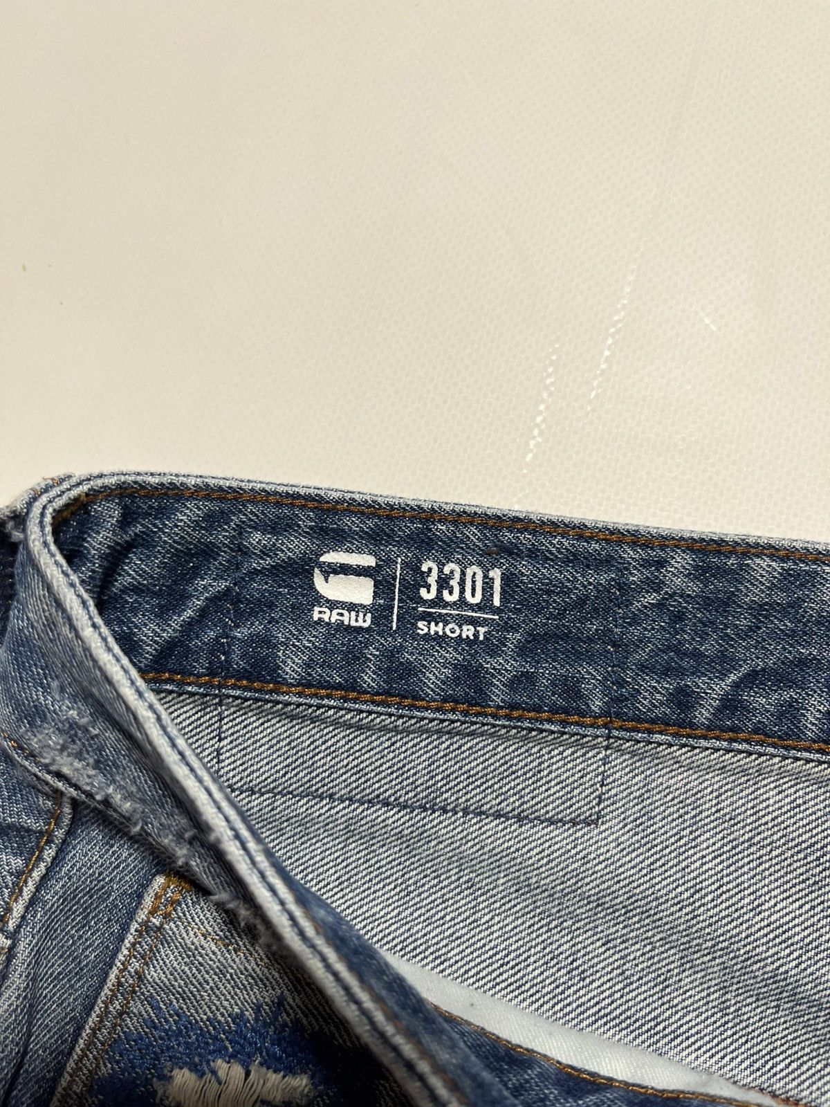 G-Star G star RAW distressed patchwork denim shorts Y2K military Size US 36 / EU 52 - 3 Thumbnail