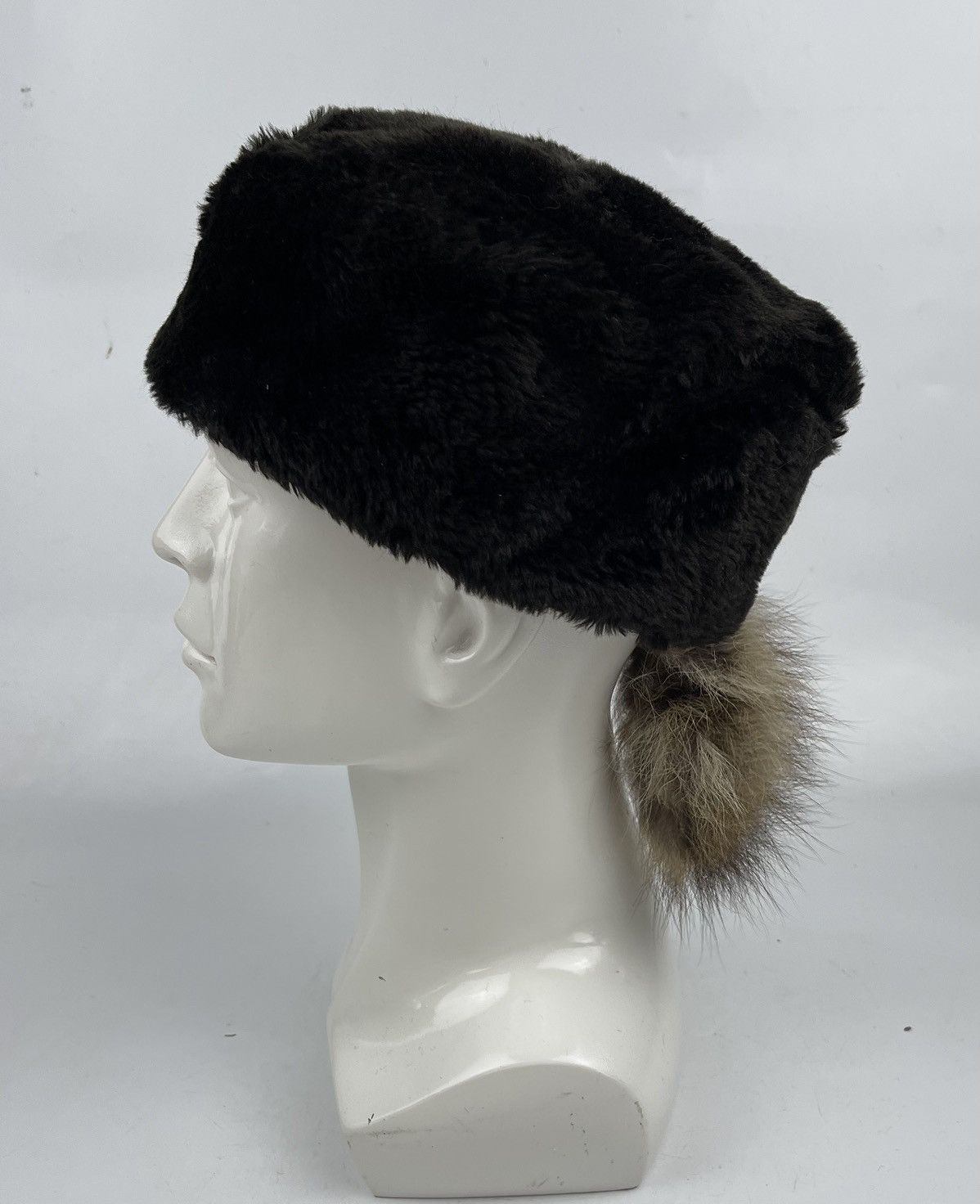 Other rabbit skin hat wit racoon tail tc26 Size ONE SIZE - 2 Thumbnail
