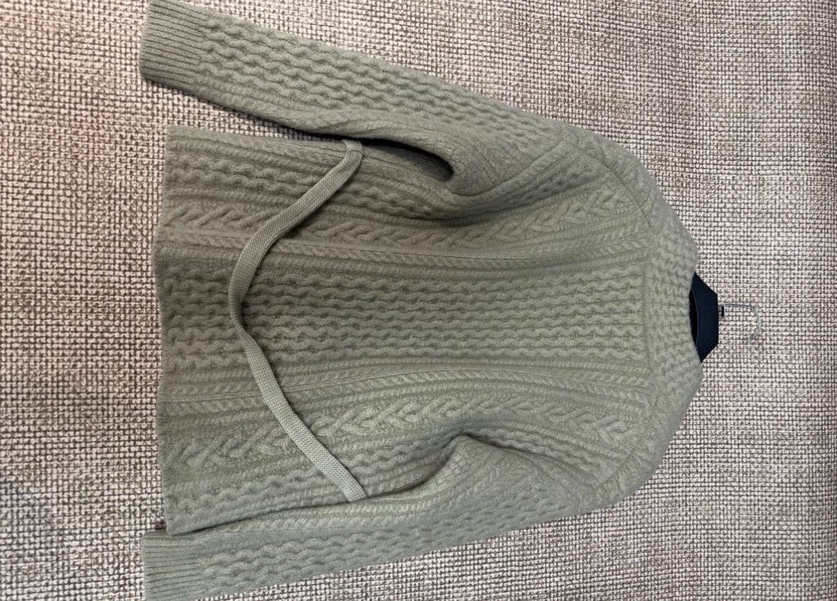 Auralee AURALEE Wool Cable Knit Cardigan | Heavyweight Knit K23 Size US L / EU 52-54 / 3 - 7 Thumbnail