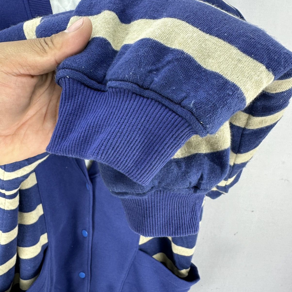 Japanese Brand × Vintage Vintage 90's Striped Cardigan Jacket by Lumead Size US L / EU 52-54 / 3 - 8 Thumbnail