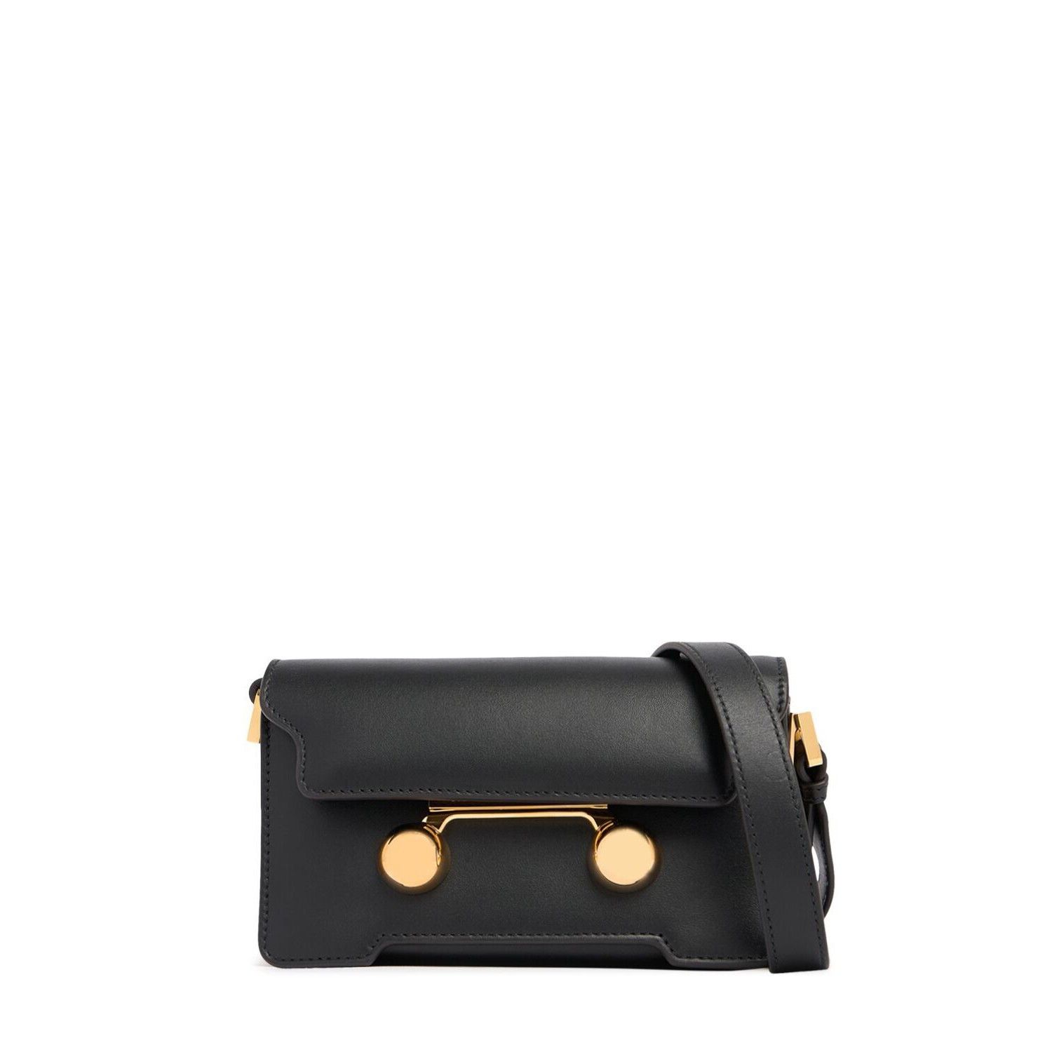 Marni MARNI Trunkaroo Mini Black Leather Shoulder Bag New Size ONE SIZE - 1 Thumbnail
