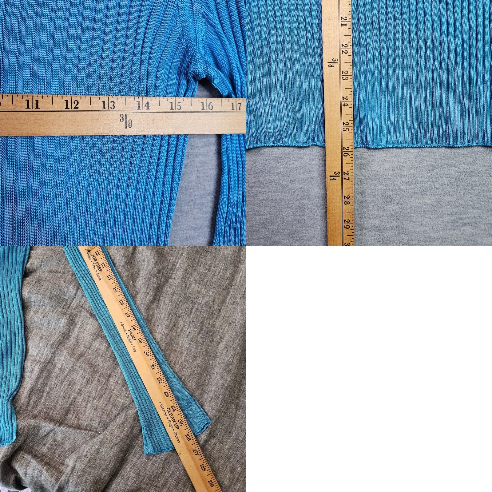Hugo Boss HUGO BOSS Women Ribbed Sweater Size M Blue Long Sleeve Stretch Knit Slim Fit Pullover Knitted Knit Crew Neck All Seasons Modern Women Size M / US 6-8 / IT 42-44 - 8 Thumbnail