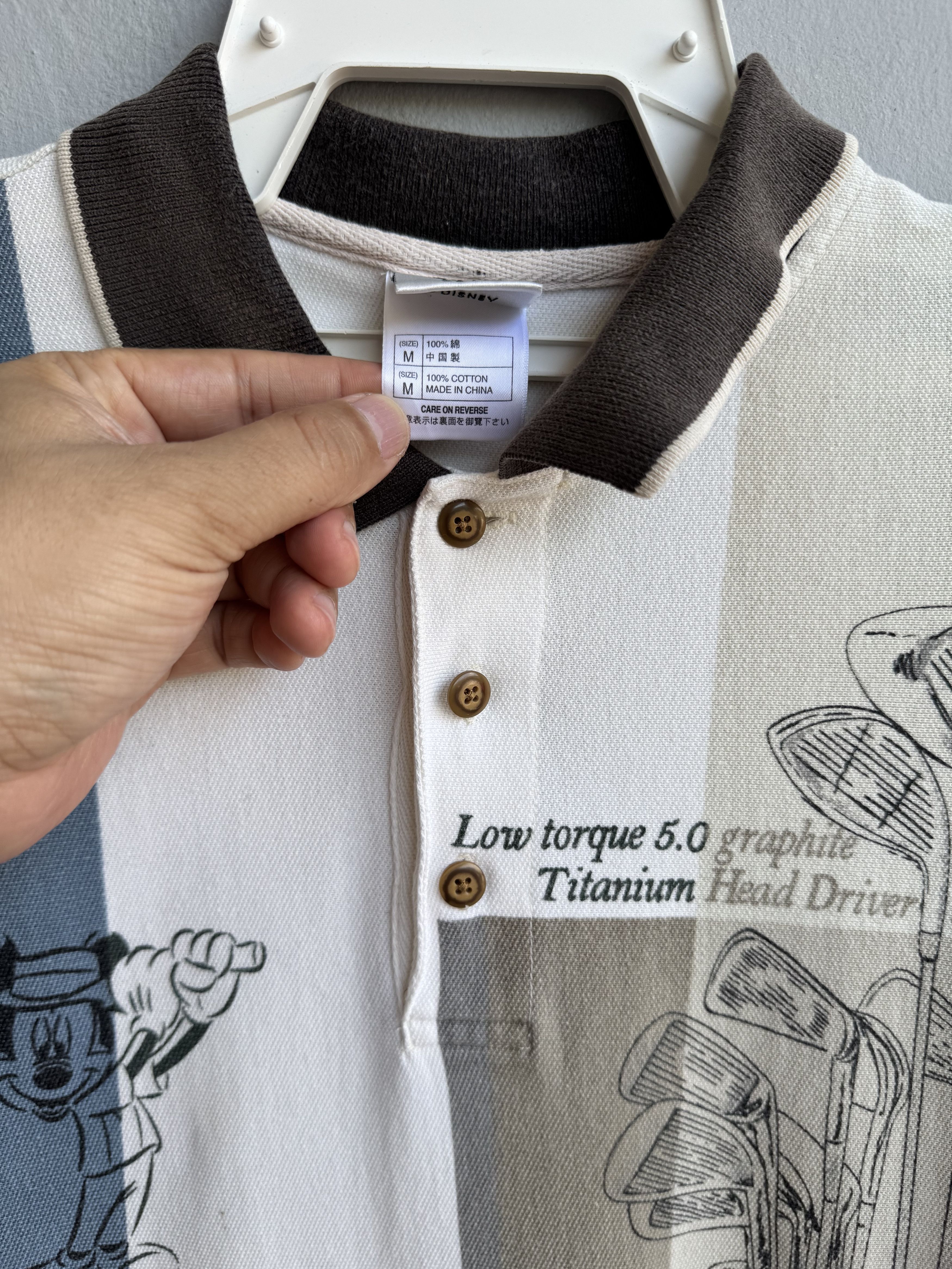Disney × Vintage Vintage Mickey Mouse Disney AOP Polo Shirt Size US M / EU 48-50 / 2 - 4 Thumbnail