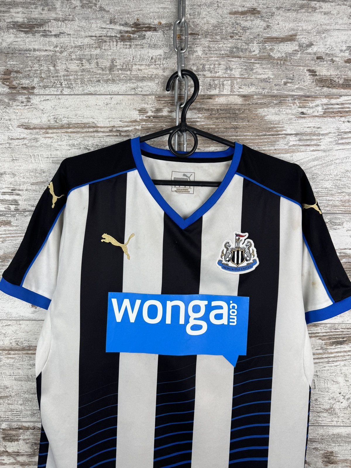 Puma × Vintage Mens Vintage Puma Newcastle United FC T-shirt soccer jersey Size US M / EU 48-50 / 2 - 3 Thumbnail
