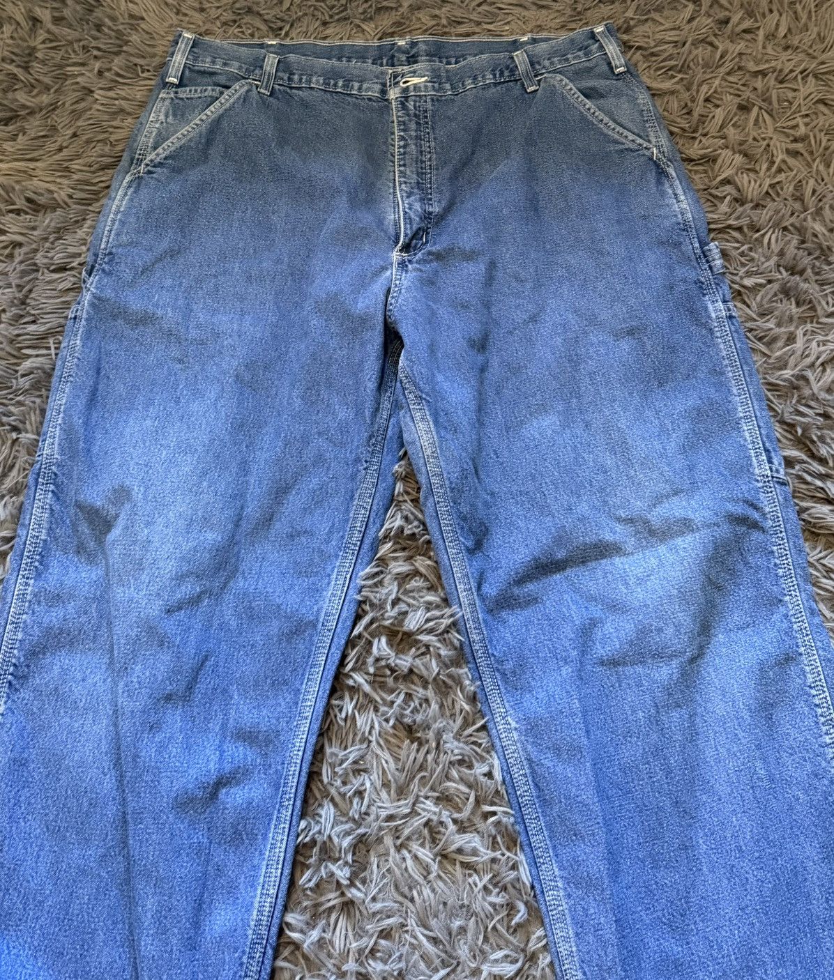 Carhartt Vintage CARHARTT Rare Denim Carpenter/Utility Pants Y2K Size US 33 - 2 Thumbnail