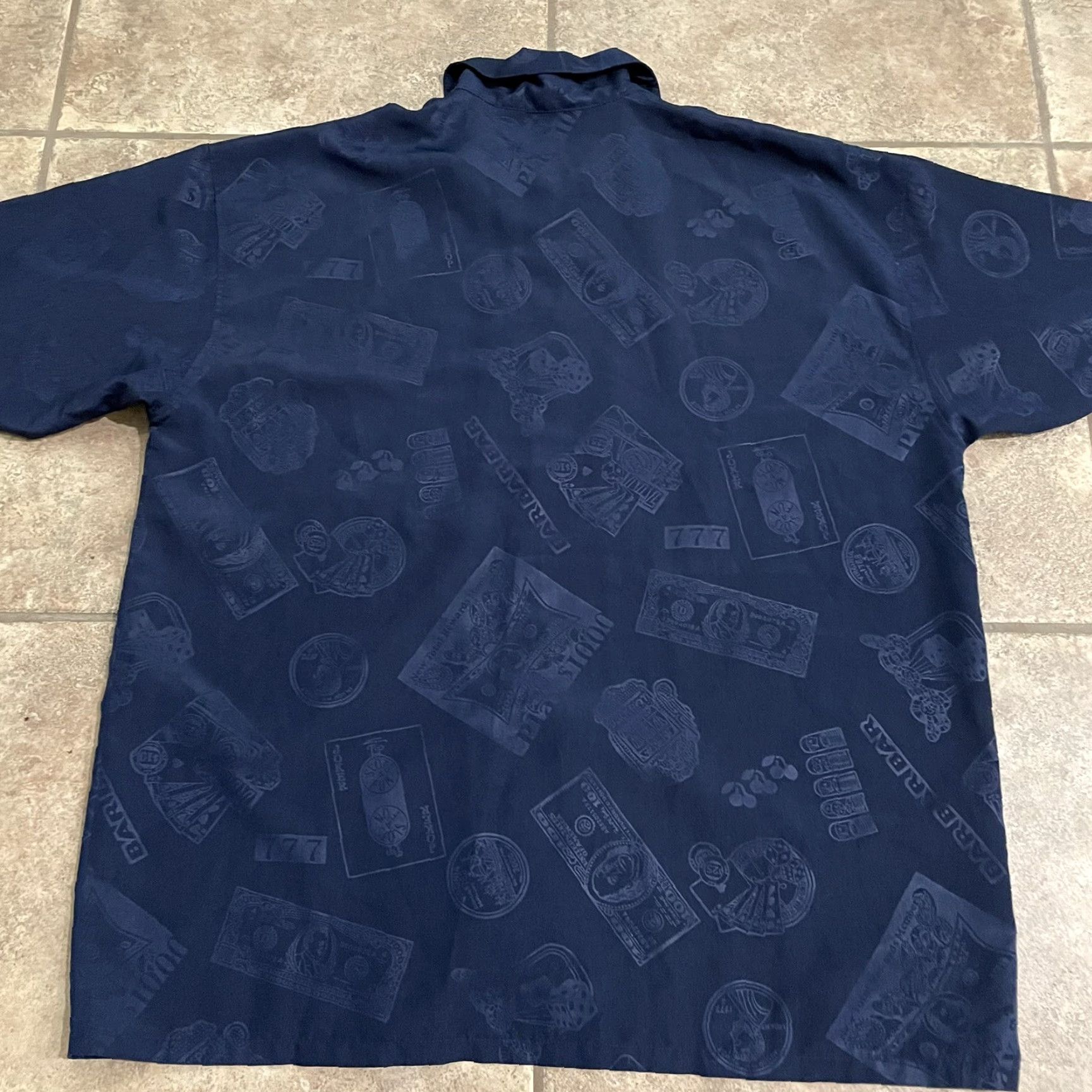 Vintage VINTAGE Seals Unlimited Hawaiian Style shirt Mens 2XL Blue Polyester Casino Print Short Sleeve Button-Up Size US XXL / EU 58 / 5 - 5 Thumbnail