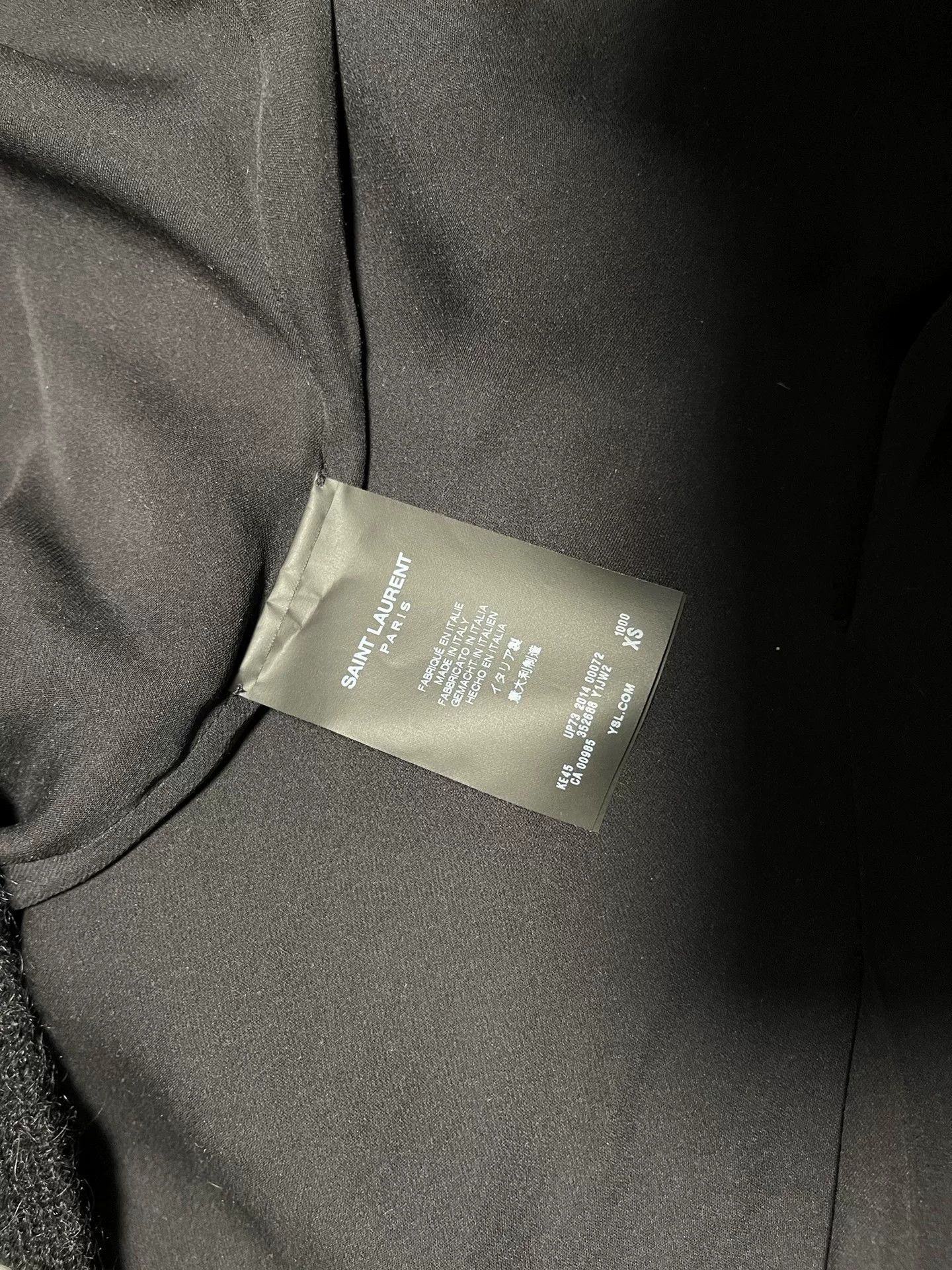 Saint Laurent Paris Saint Laurent Black Mohair Cardigan Sweater. Size XS / US 0-2 / IT 36-38 - 4 Thumbnail