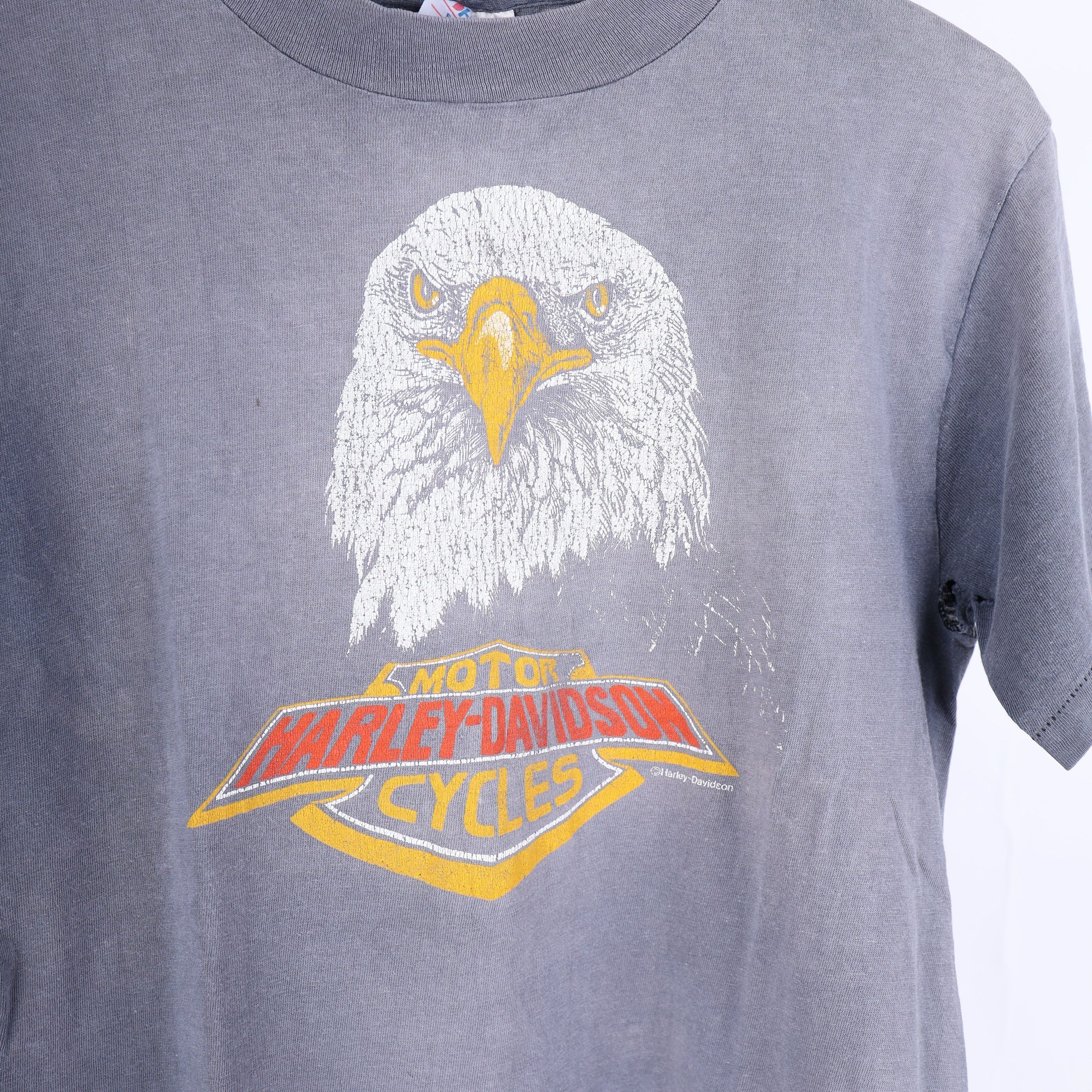 Vintage HARLEY DAVIDSON FADED EAGLE T-SHIRT Size US M / EU 48-50 / 2 - 3 Thumbnail