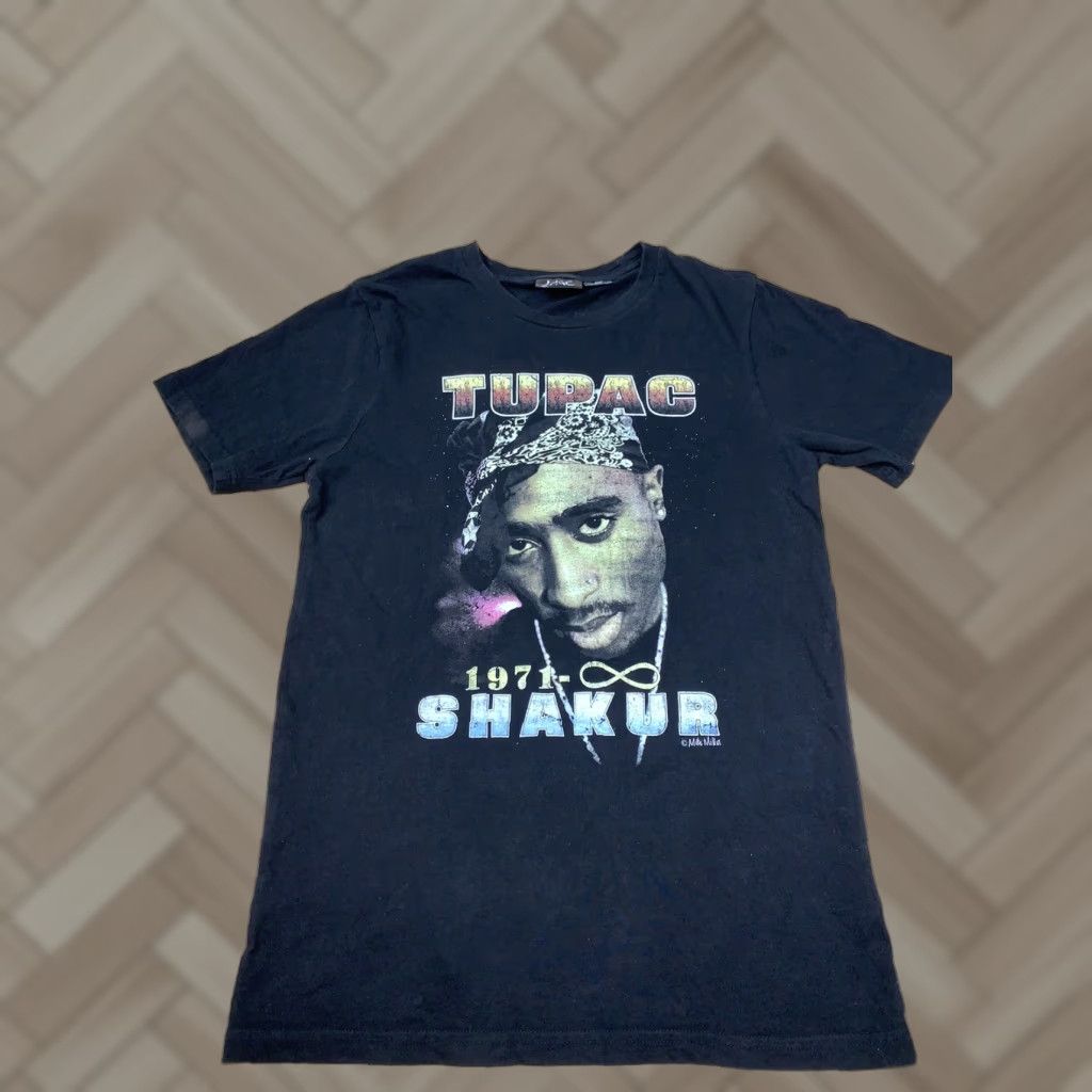 Vintage VINTAGE Tupac Shakur 1971 Graphic T Shirt Men S Black 90s Hip Hop Rap #5498 Size US S / EU 44-46 / 1 - 1 Thumbnail