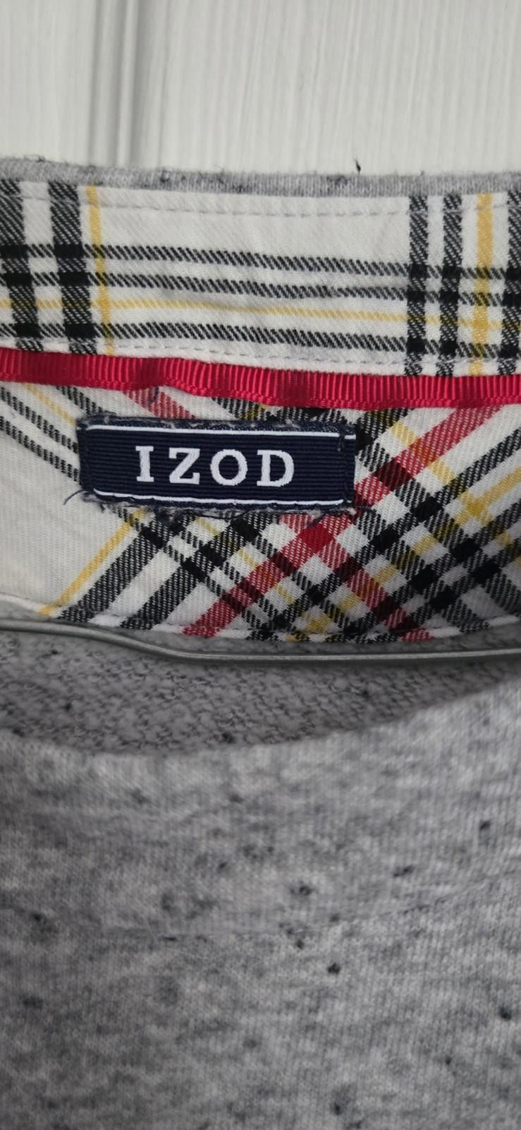 Izod Izod Womens Lg? Gray Plaid Long Sleeve Scoop Neck Pullover S Size ONE SIZE - 4 Thumbnail