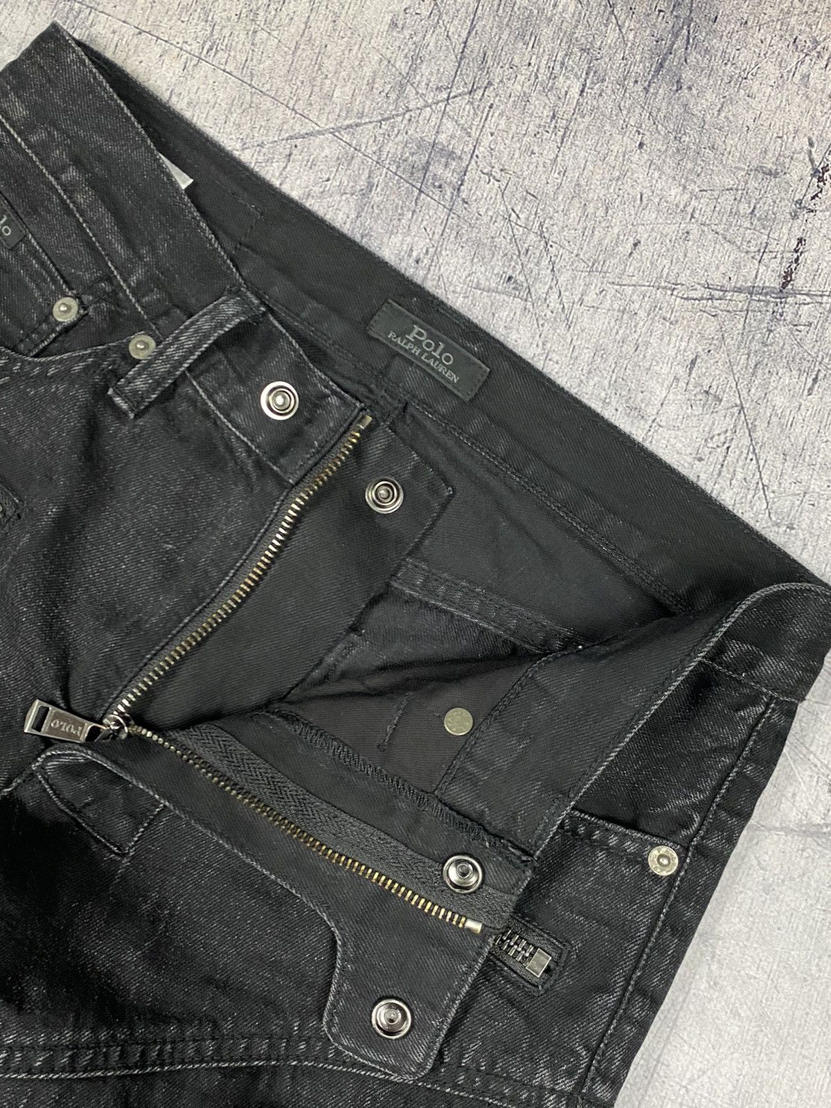 Polo Ralph Lauren × Ralph Lauren Polo Ralph Lauren rare black label biker jeans pants Size 26" / US 2 / IT 38 - 9 Thumbnail