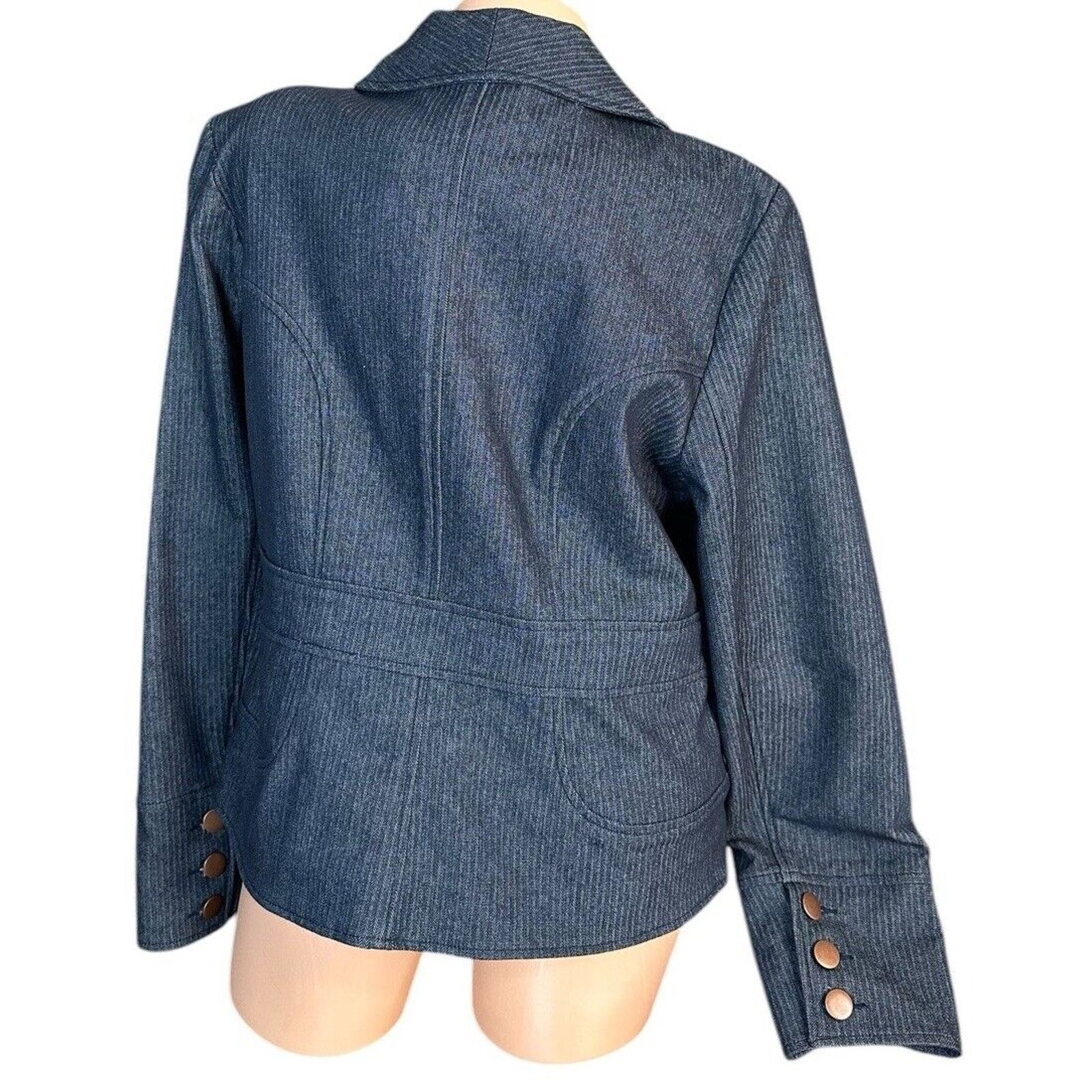 Other View Walter Blue Herringbone Denim Trouser Jeans Blazer 10 L Size 32" / US 10 / IT 46 - 13 Thumbnail