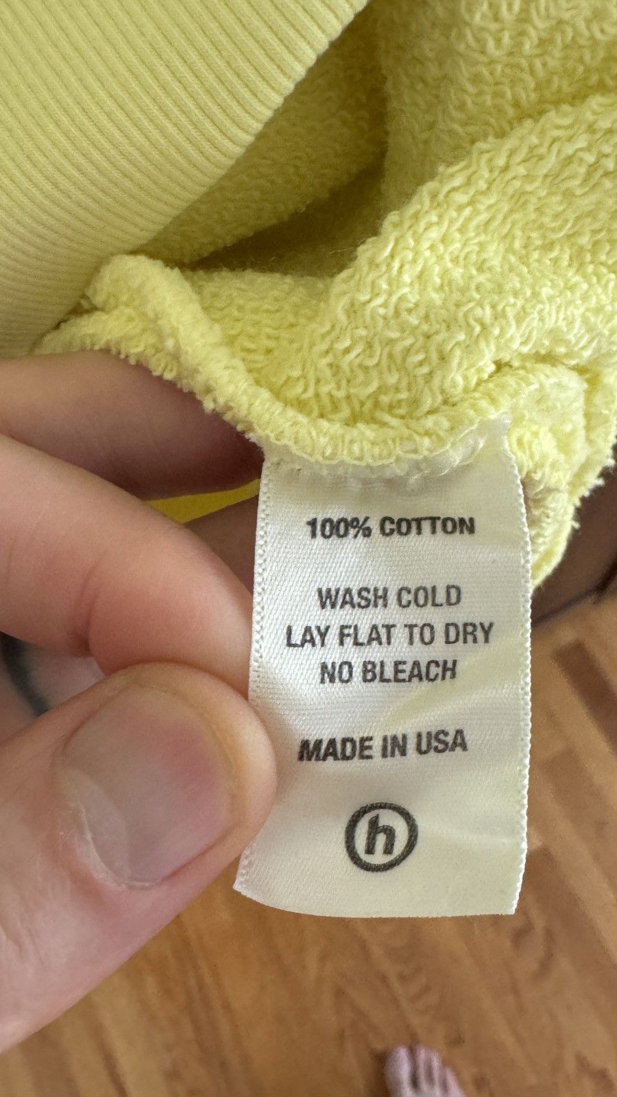 HIDDEN HIDDEN Mini H Hoodie Chartreuse Yellow Large Size US L / EU 52-54 / 3 - 5 Thumbnail