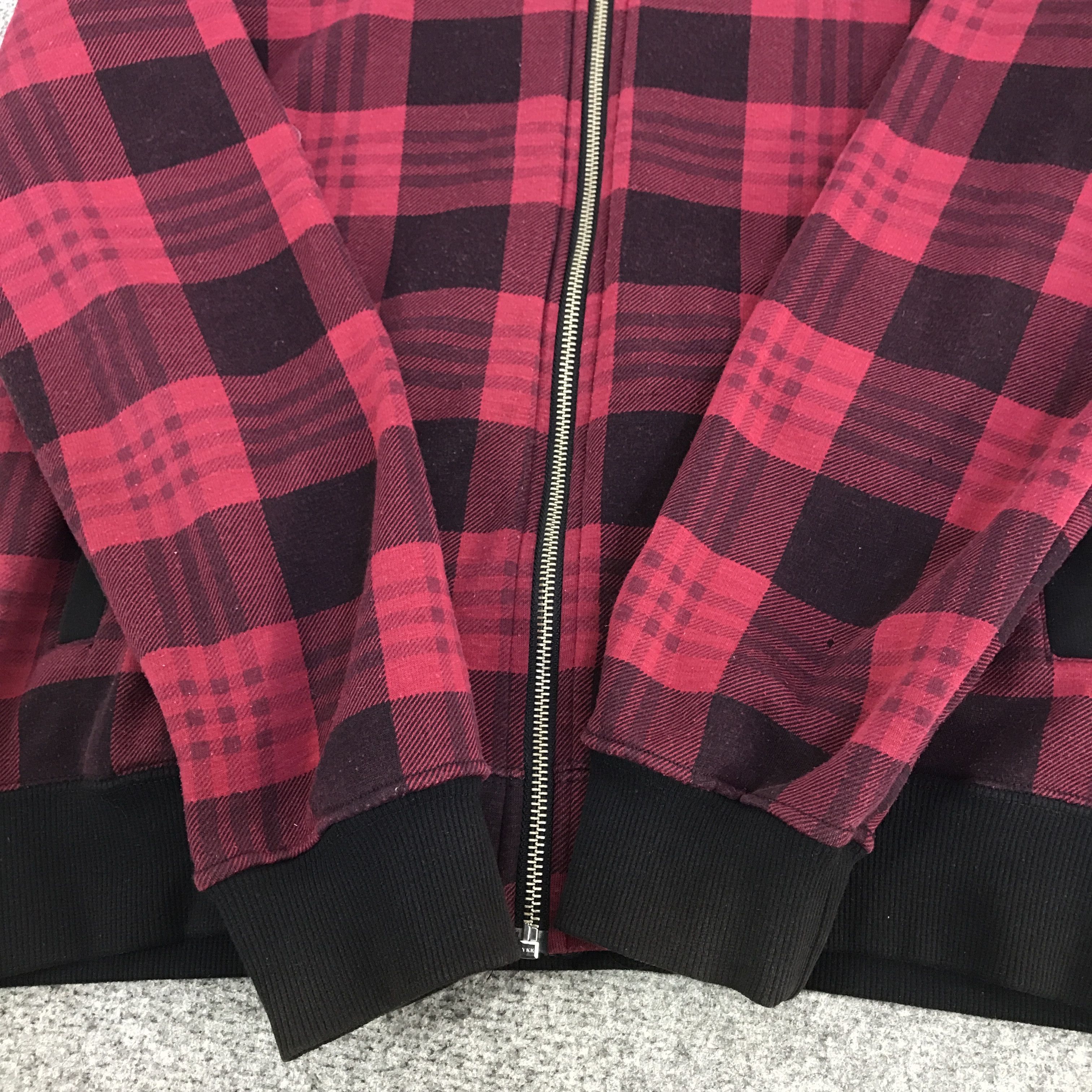 Japanese Brand moco moco jeans tartan hoodies K115B13 Size US M / EU 48-50 / 2 - 8 Thumbnail