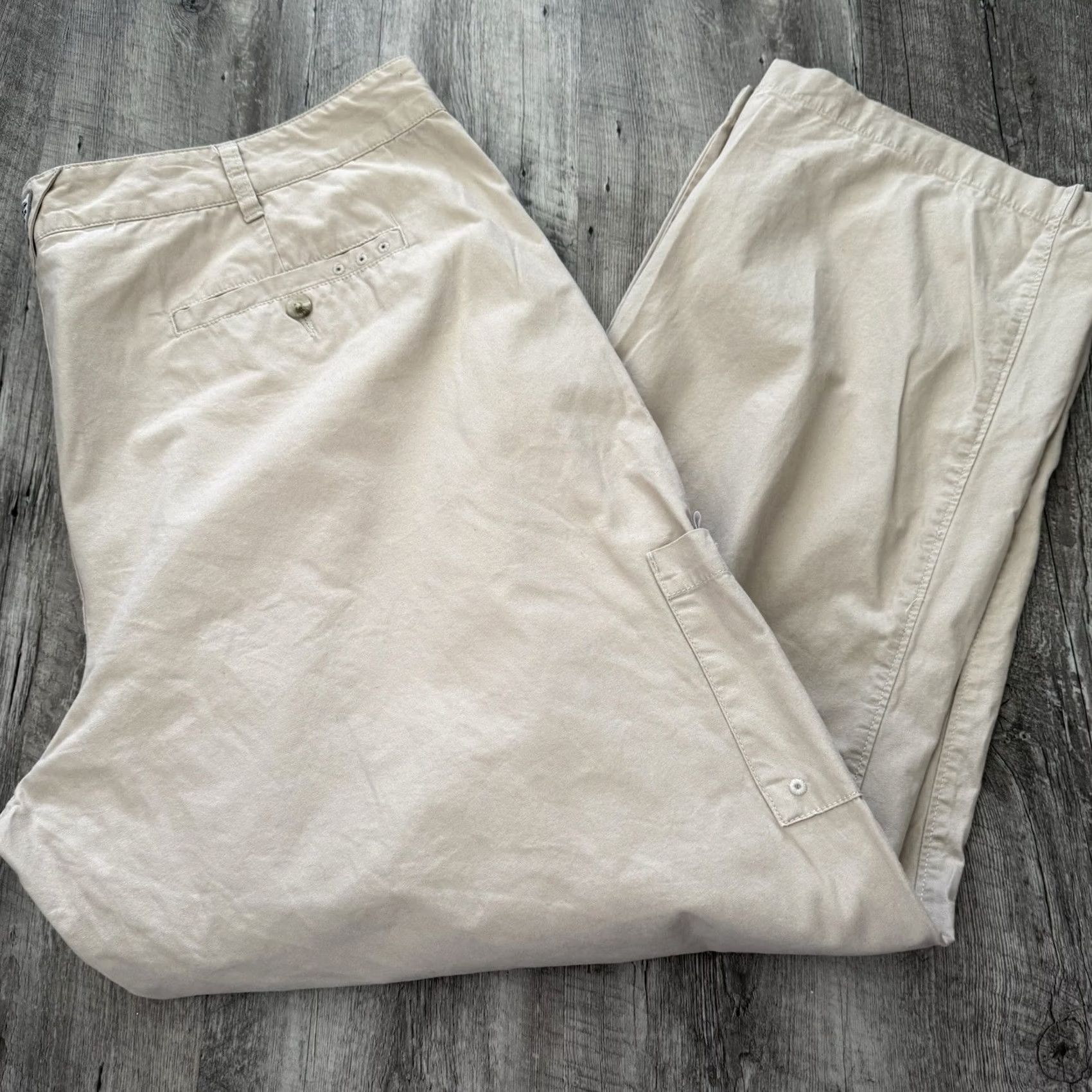 Vintage Columbia PFG Pants Mens 44x30 Flat Front Cotton Outdoors Hiking Camping Fishing Size US 44 / EU 60 - 5 Thumbnail