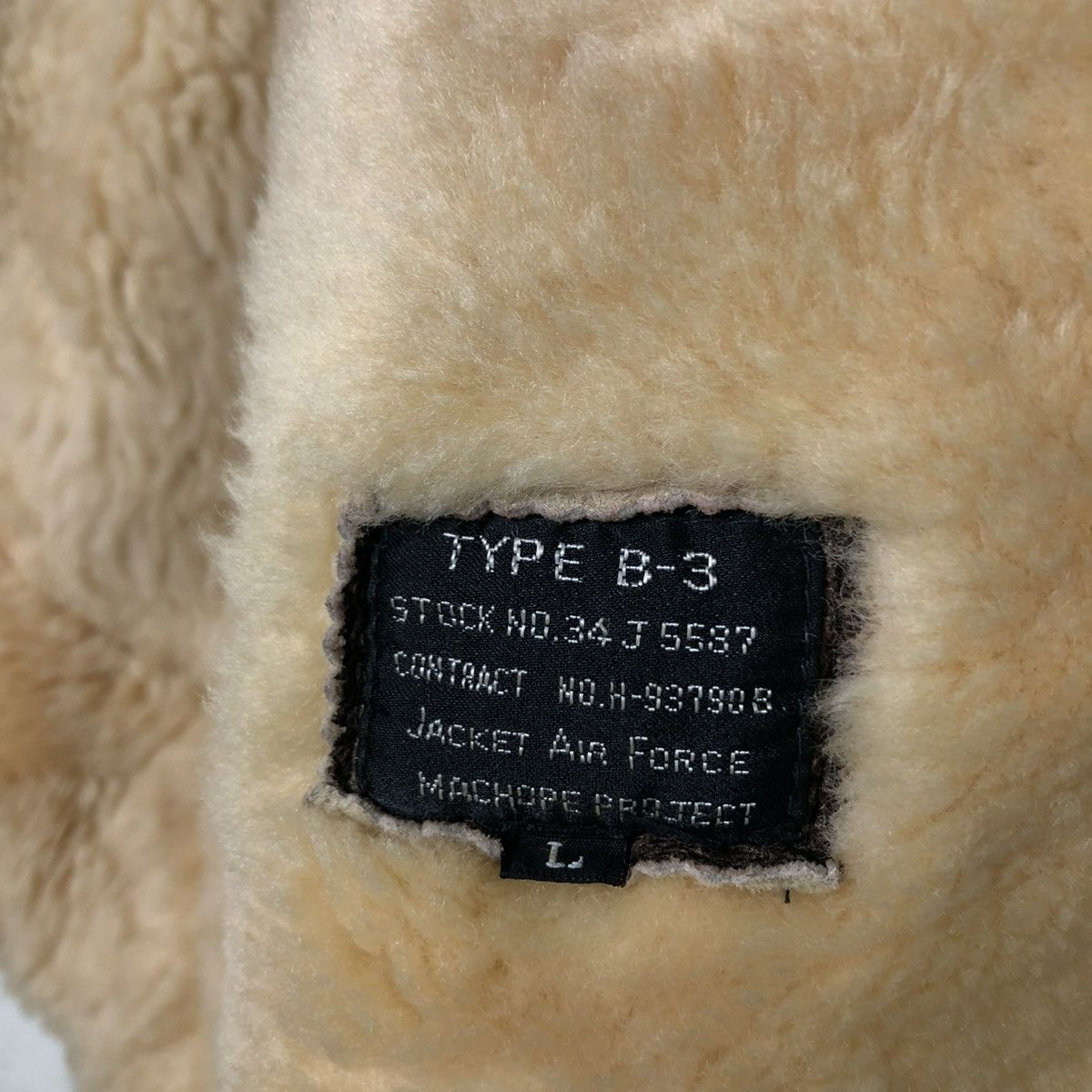 Vintage 🔥VINTAGE GENUINE LEATHER SHEARLING B-3 JACKET AIR FORCE Size US L / EU 52-54 / 3 - 20 Thumbnail