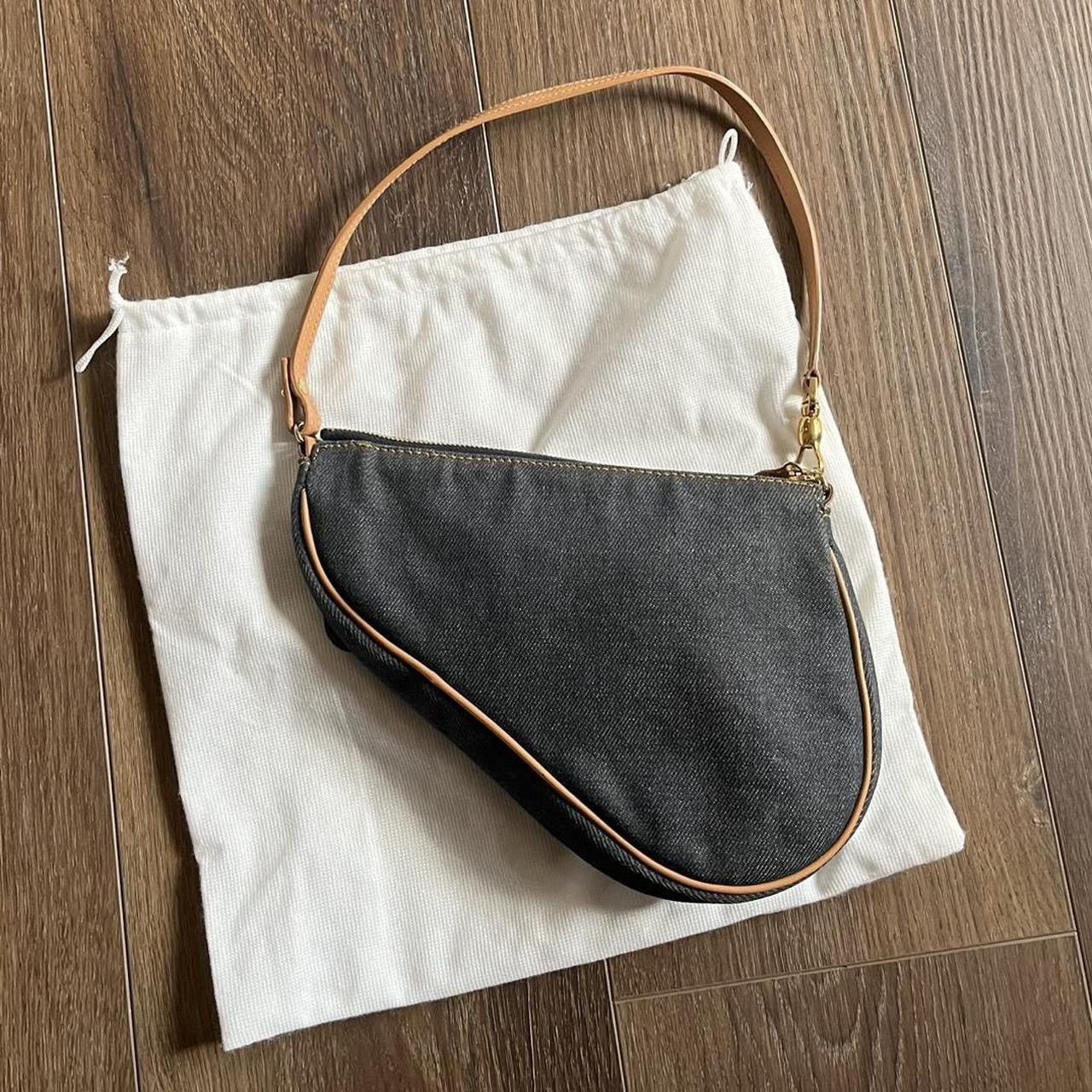 Dior Vintage Dior Mini Denim Saddle Shoulder Bag Size ONE SIZE - 7 Thumbnail