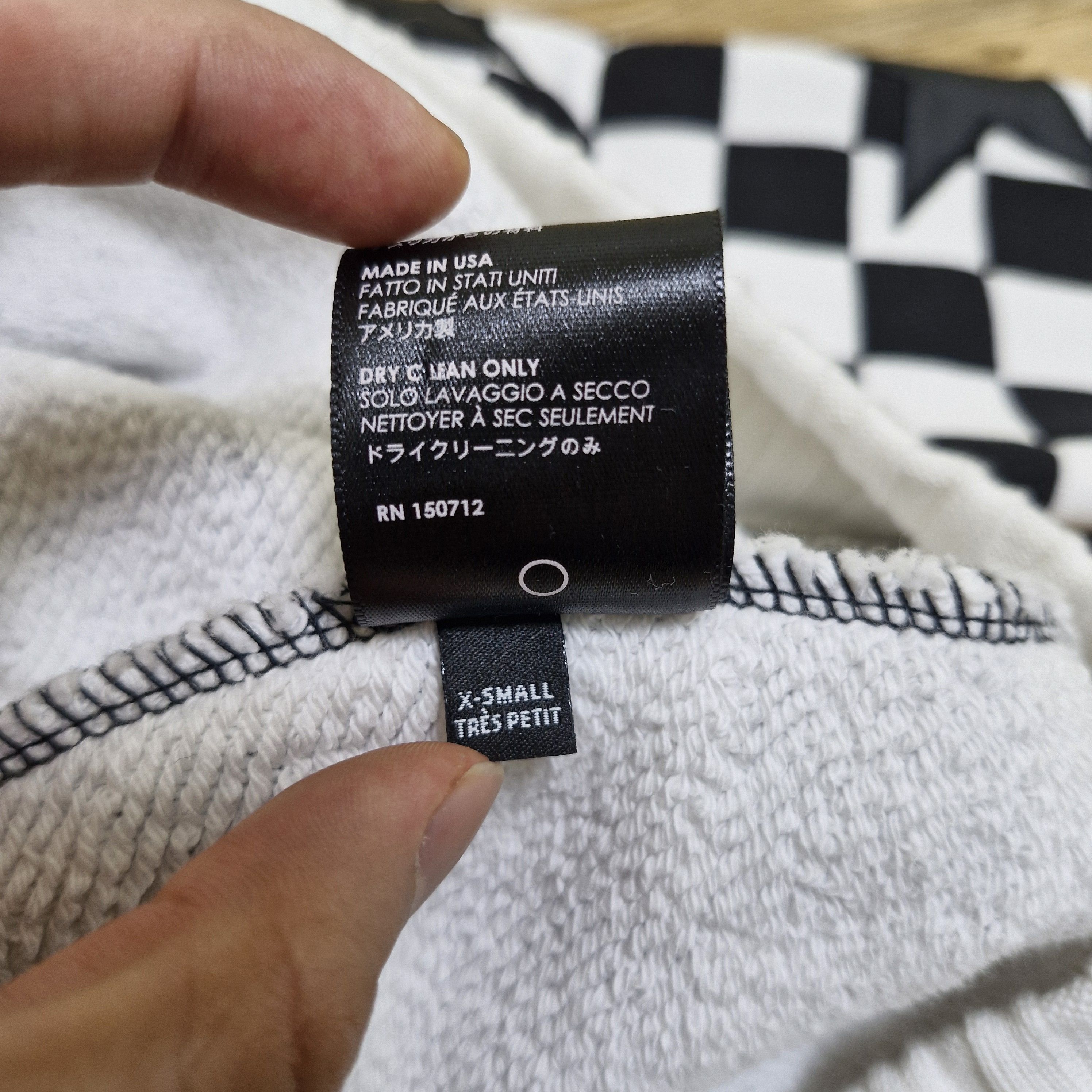Amiri AMIRI Checkerboard Hoodie w/ Star Patches Size US XS / EU 42 / 0 - 9 Thumbnail