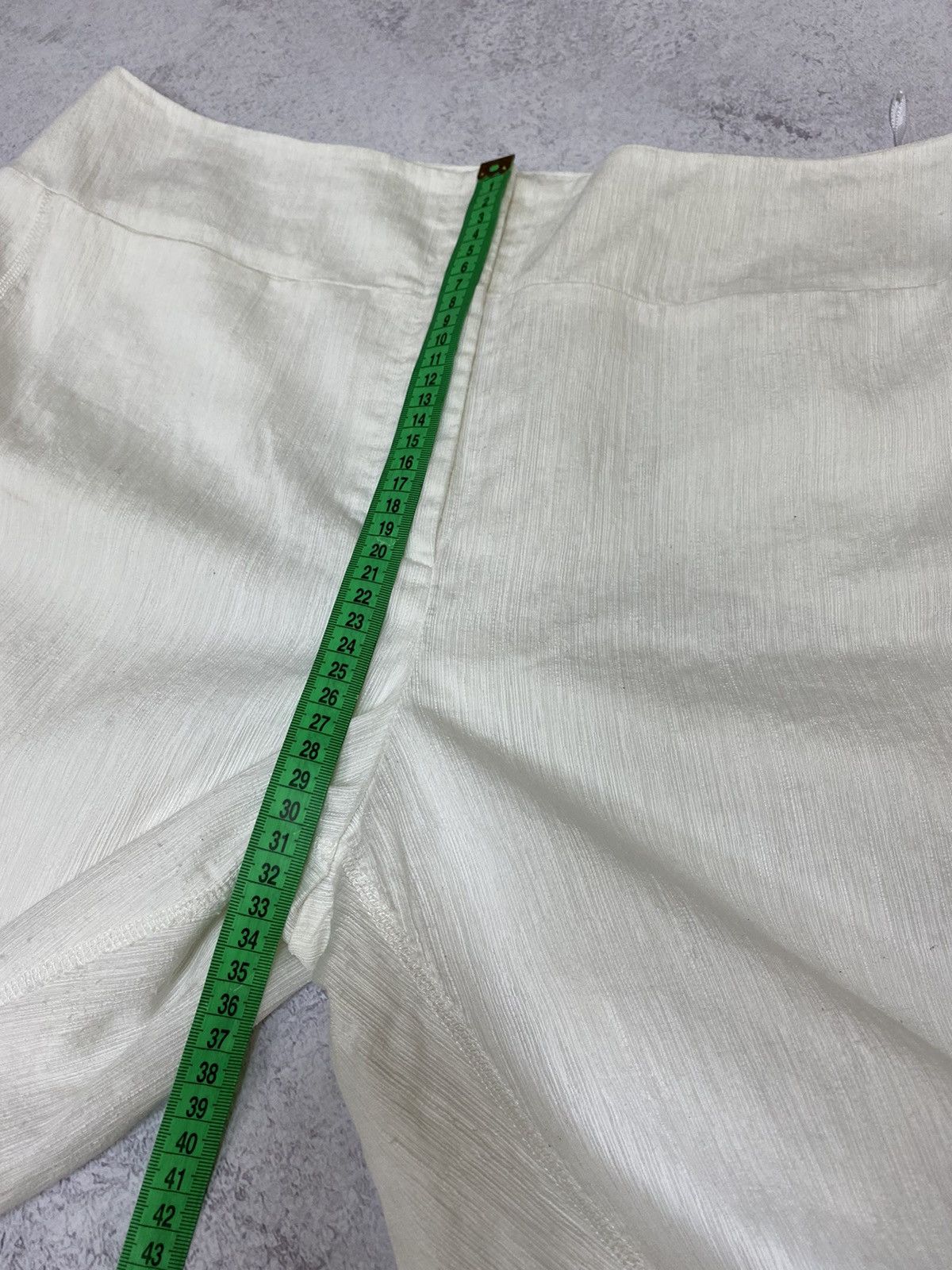 Annette Gortz Annette Gortz Womens White Wide Leg Trousers Pants Size 44 Size 30" / US 8 / IT 44 - 12 Thumbnail