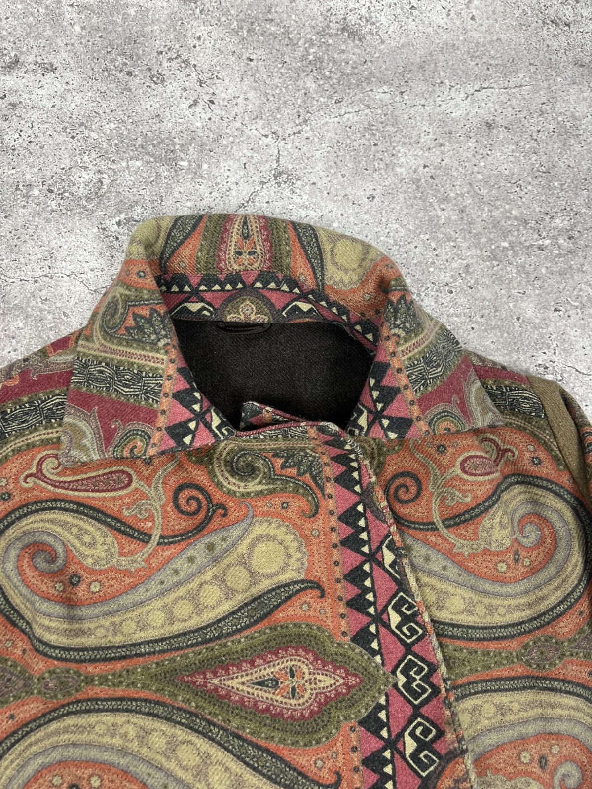 Etro Etro Paisley Print Wool Coat Multicolor Women’s Size S / US 4 / IT 40 - 5 Thumbnail